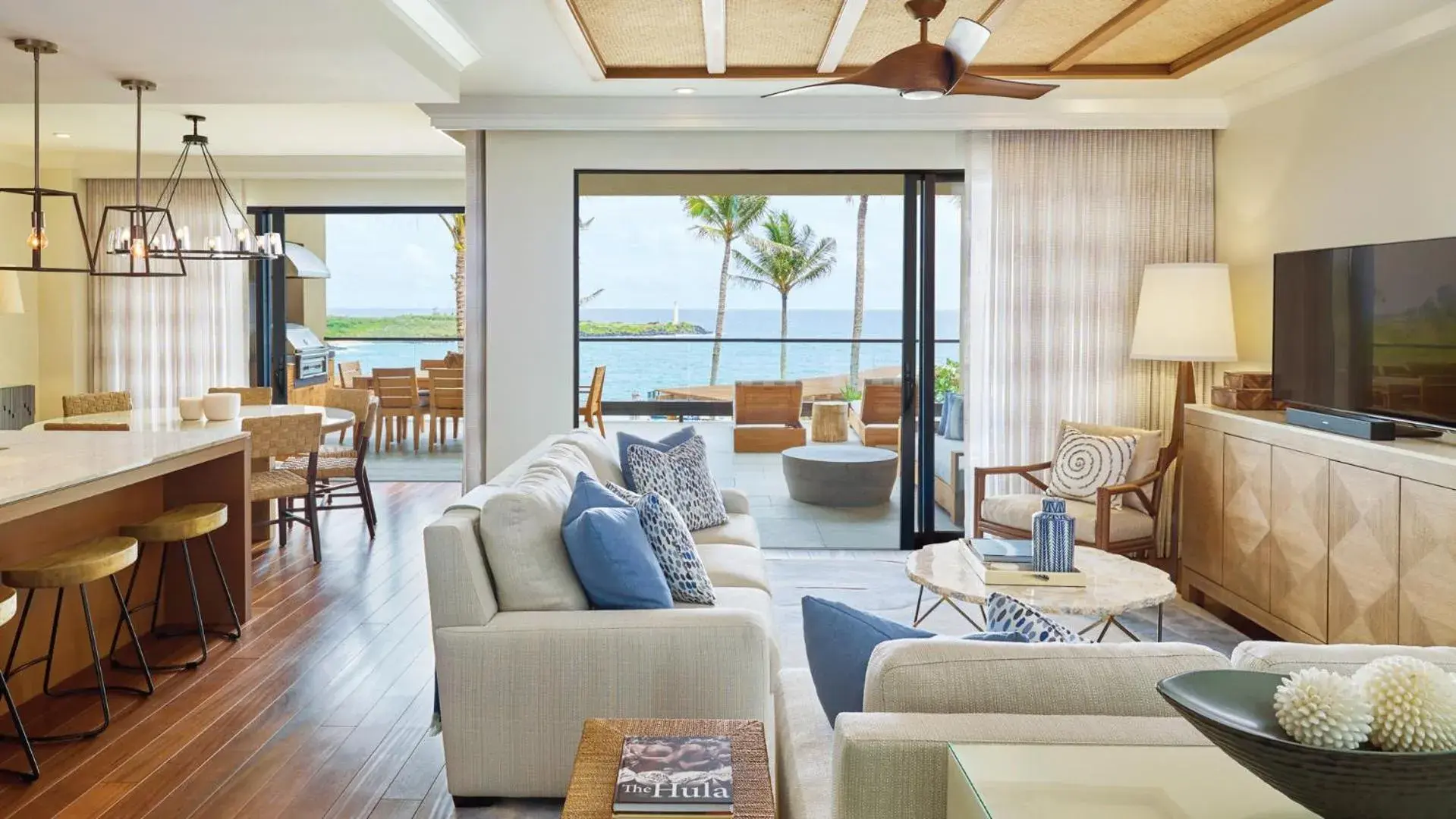 Living room, Seating Area in Timbers Kauai Ocean Club & Residences
