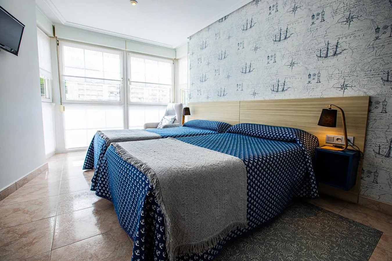 Twin Room in Pensión Zumardi