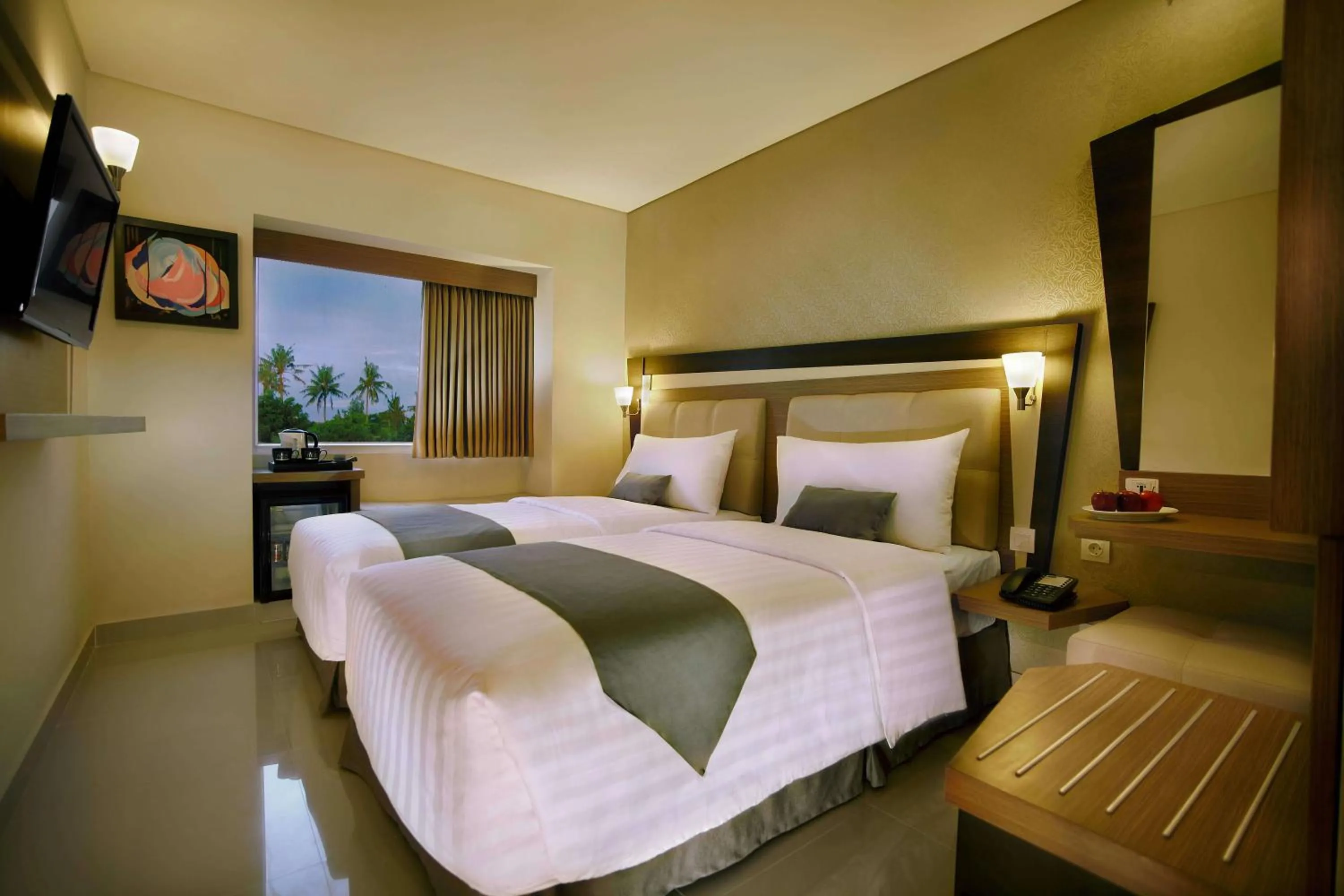 View (from property/room), Bed in Hotel Neo - Kuta, Jelantik
