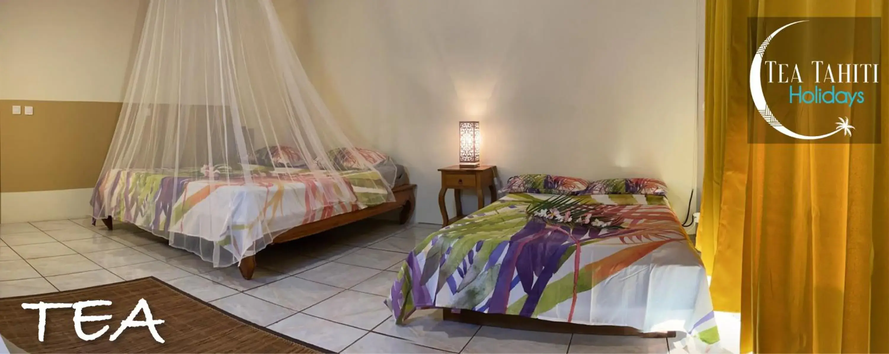 Quadruple Room with Private Bathroom in TEA TAHITI Holidays Quadruple Room with Private Bathroom in TEA TAHITI Holidays