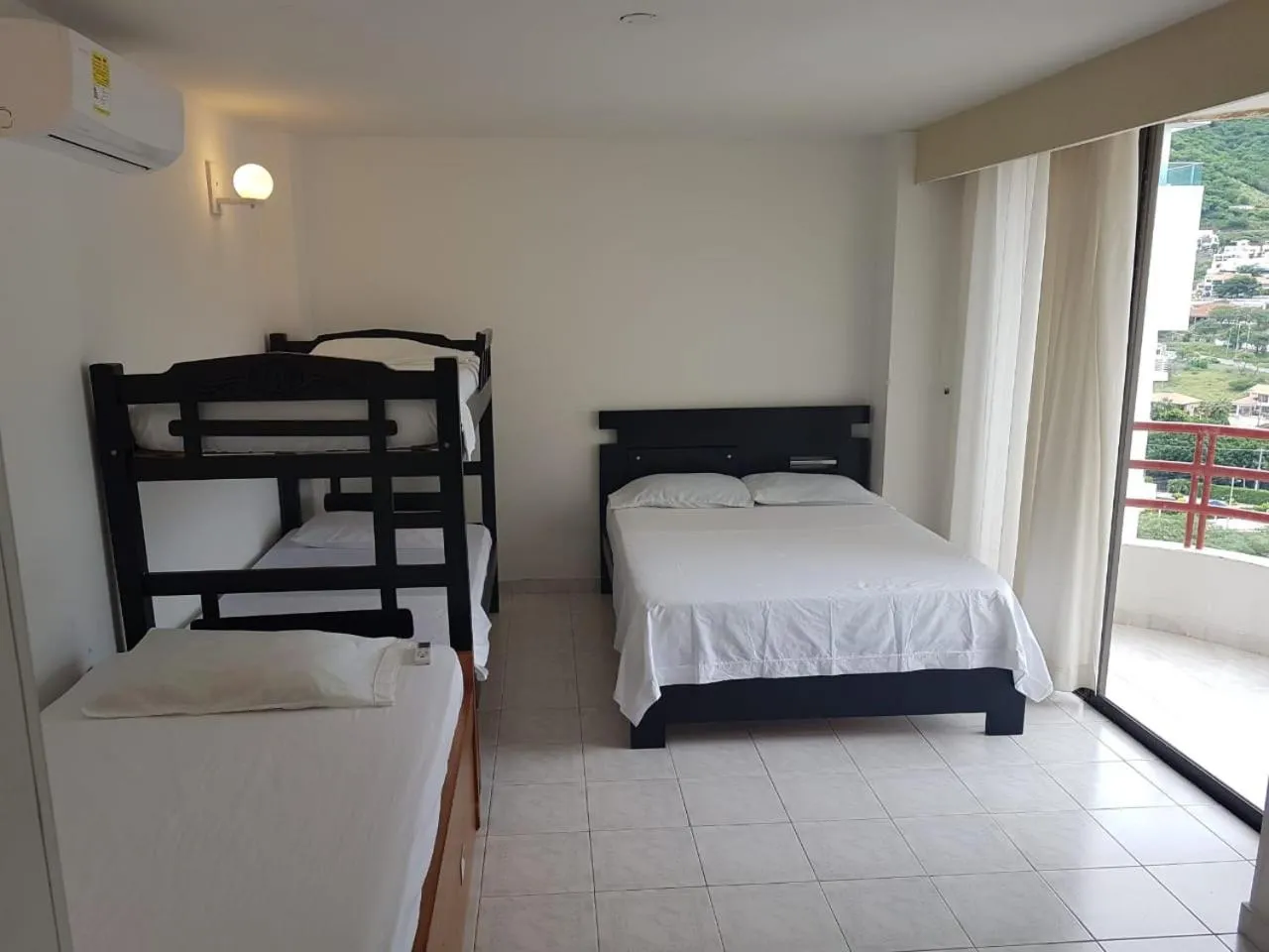 Bed in Penthouse En El Rodadero