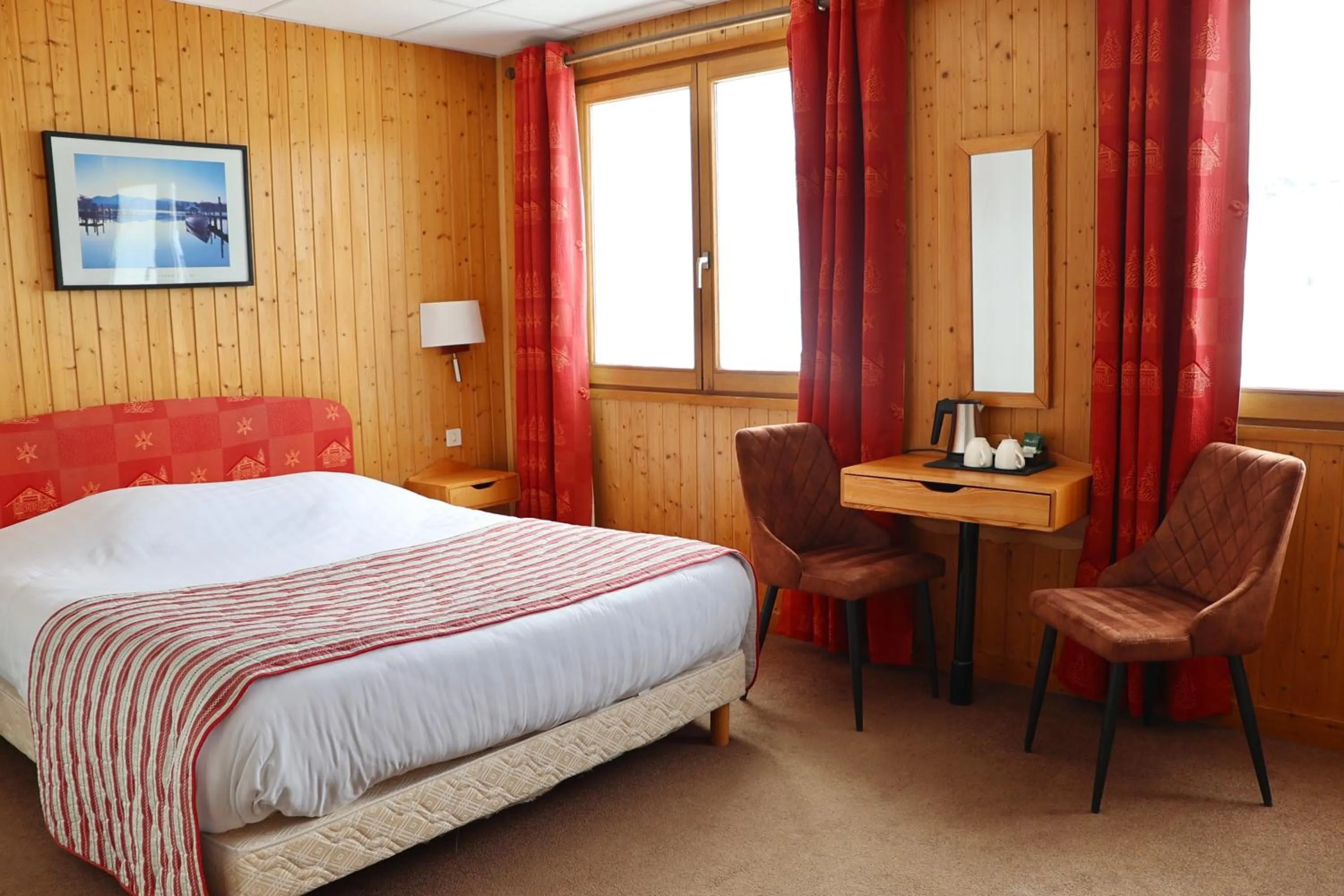 Bed in Hôtel Val Chavière