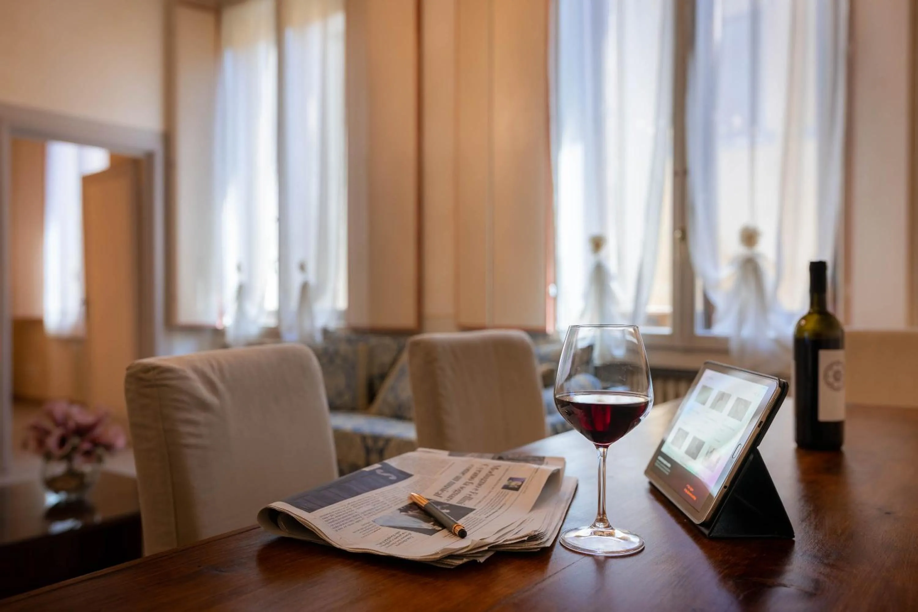 Seating area in Novella House