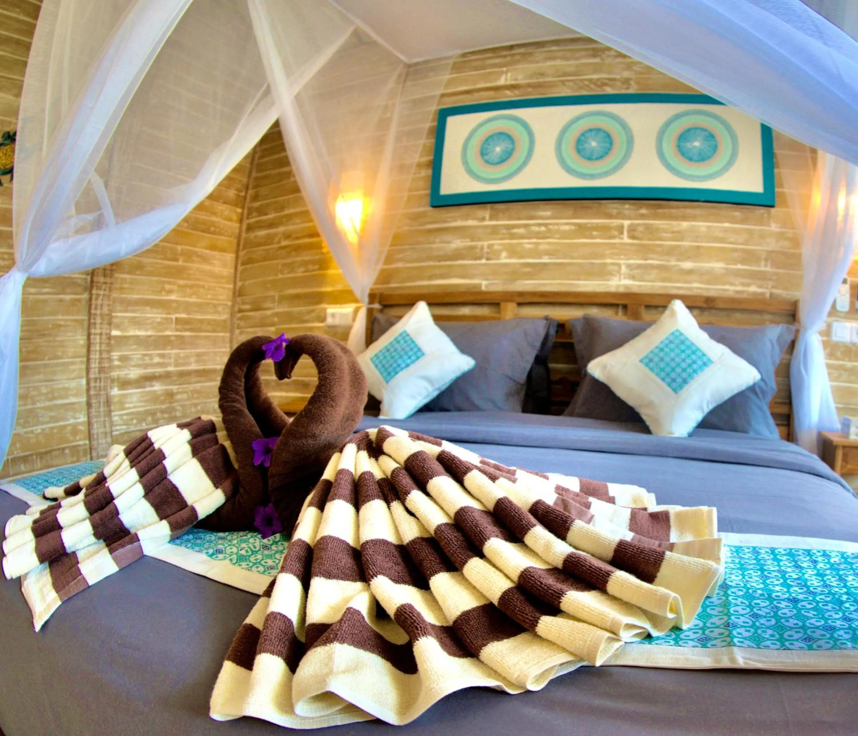Bed in GiliZen Resort - Private Pool Villas