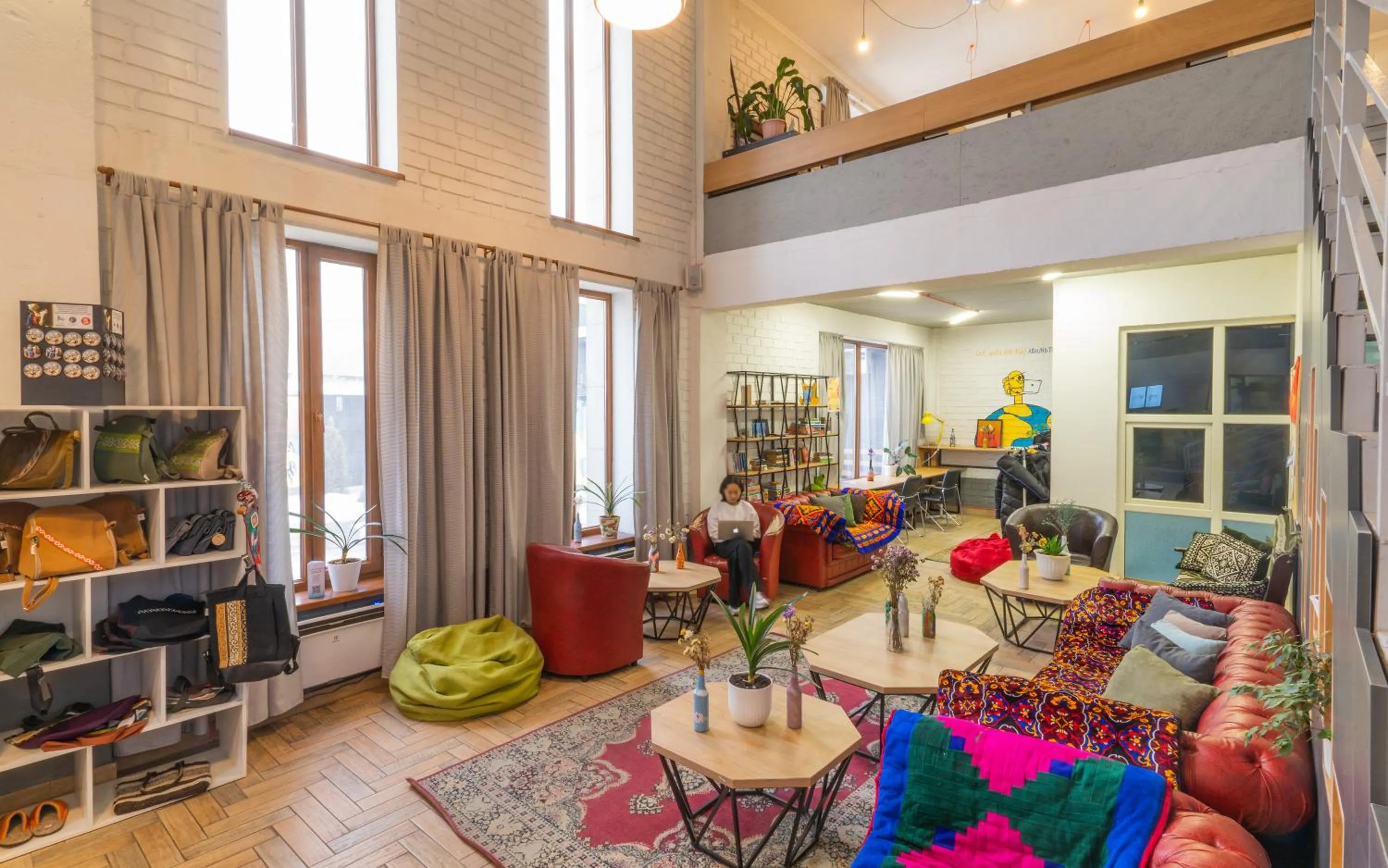 Living room in ololoFreelander Hostel&Coworking