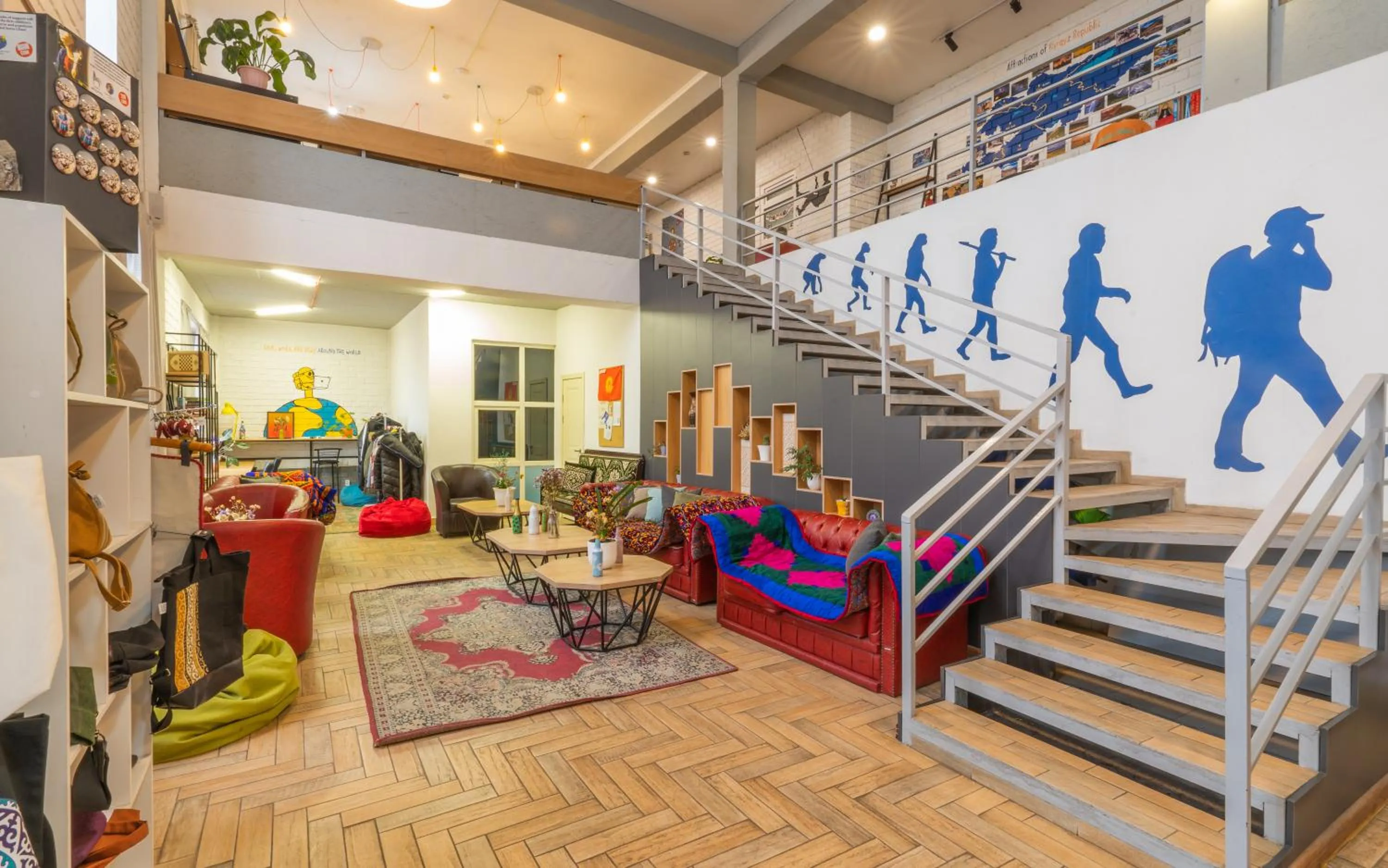 Communal lounge/ TV room in ololoFreelander Hostel&Coworking