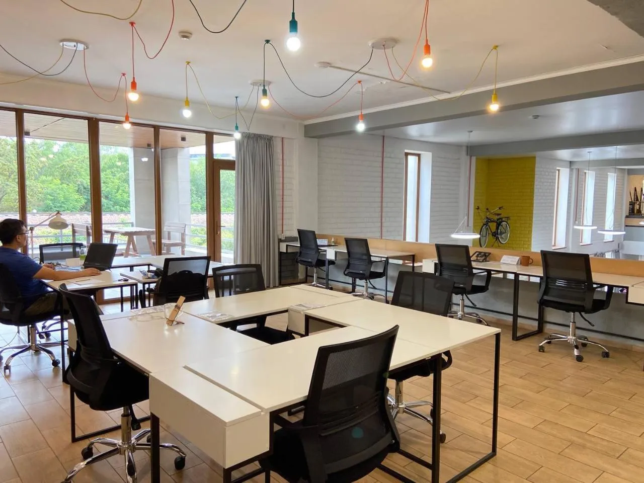 Seating area in ololoFreelander Hostel&Coworking