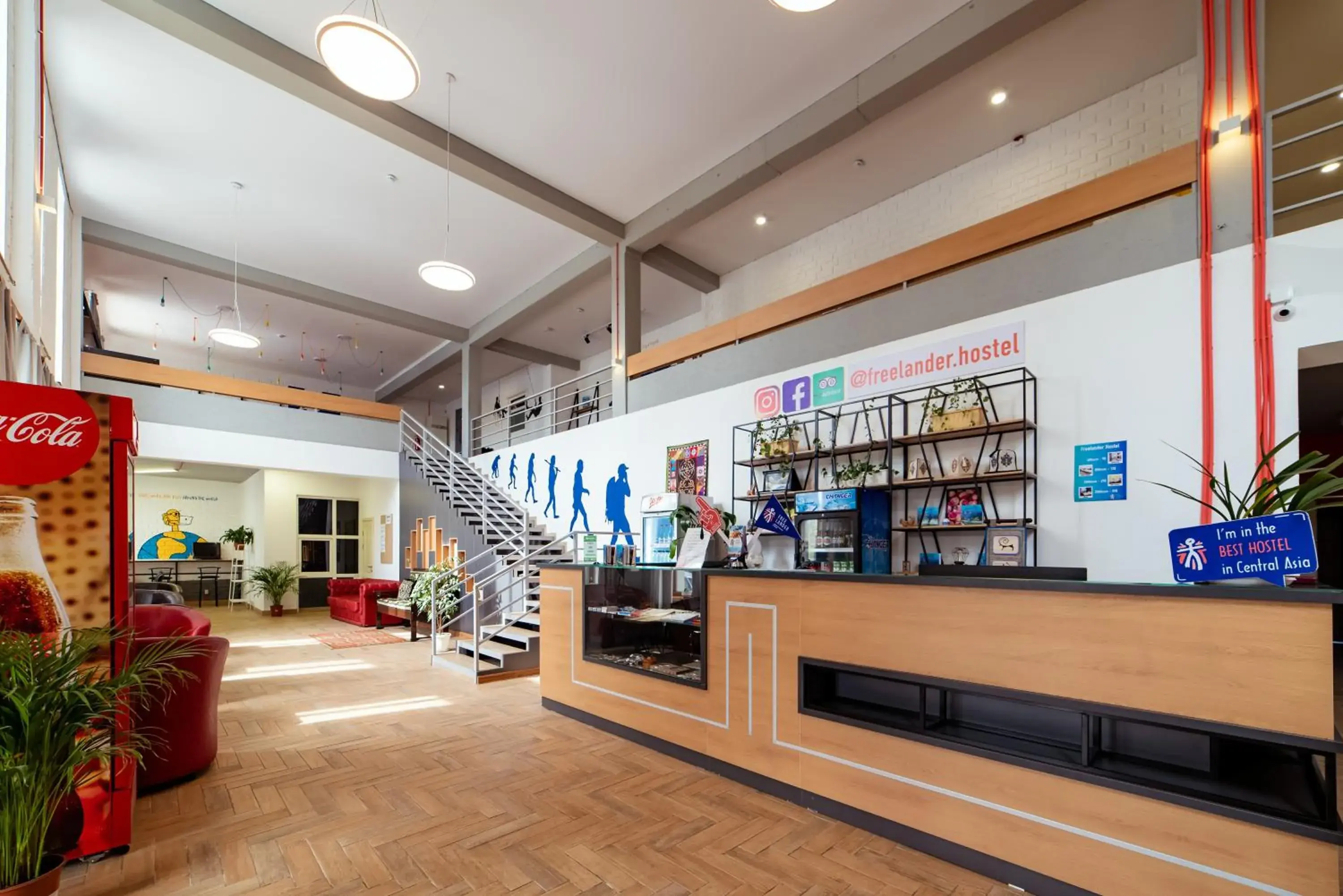 Lobby or reception in ololoFreelander Hostel&Coworking Lobby or reception in ololoFreelander Hostel&Coworking