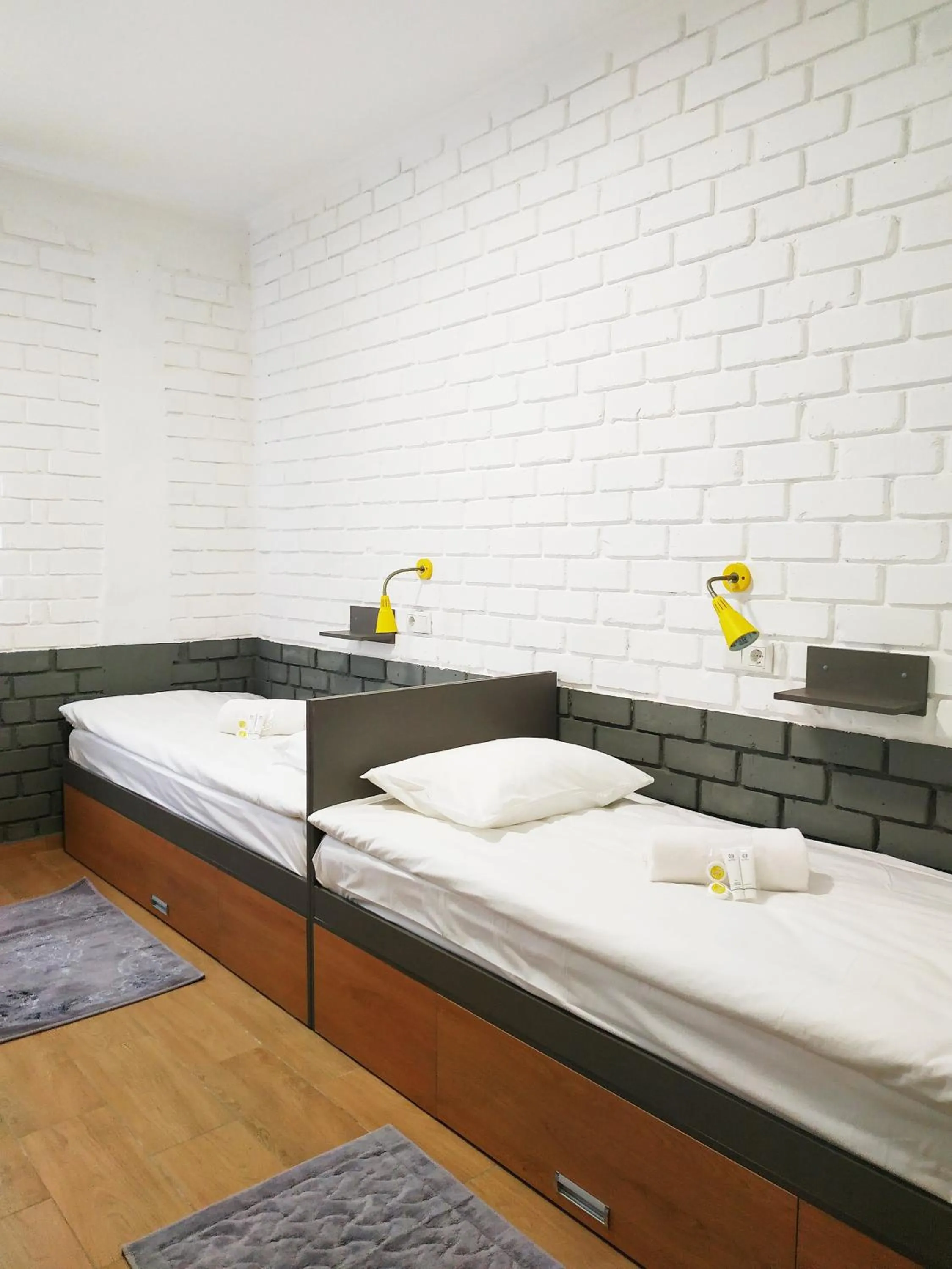 Decorative detail, Bed in ololoFreelander Hostel&Coworking