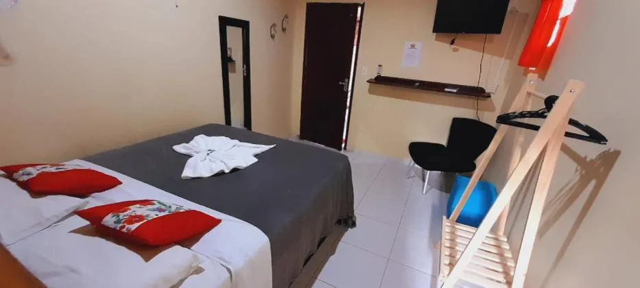TV and multimedia, Bed in Hotel Pousada Viking