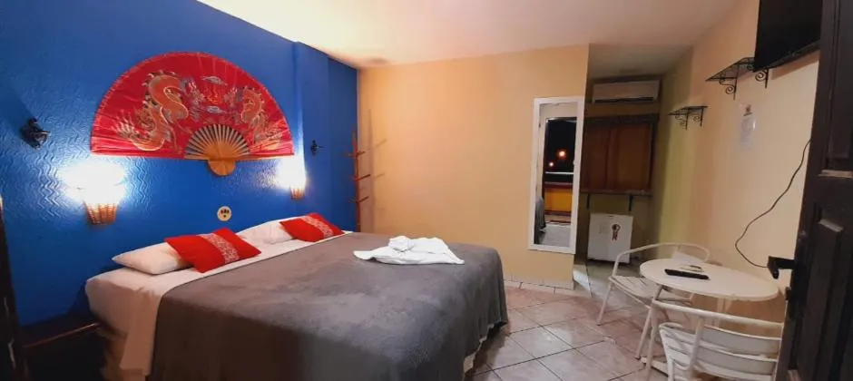 TV and multimedia, Bed in Hotel Pousada Viking