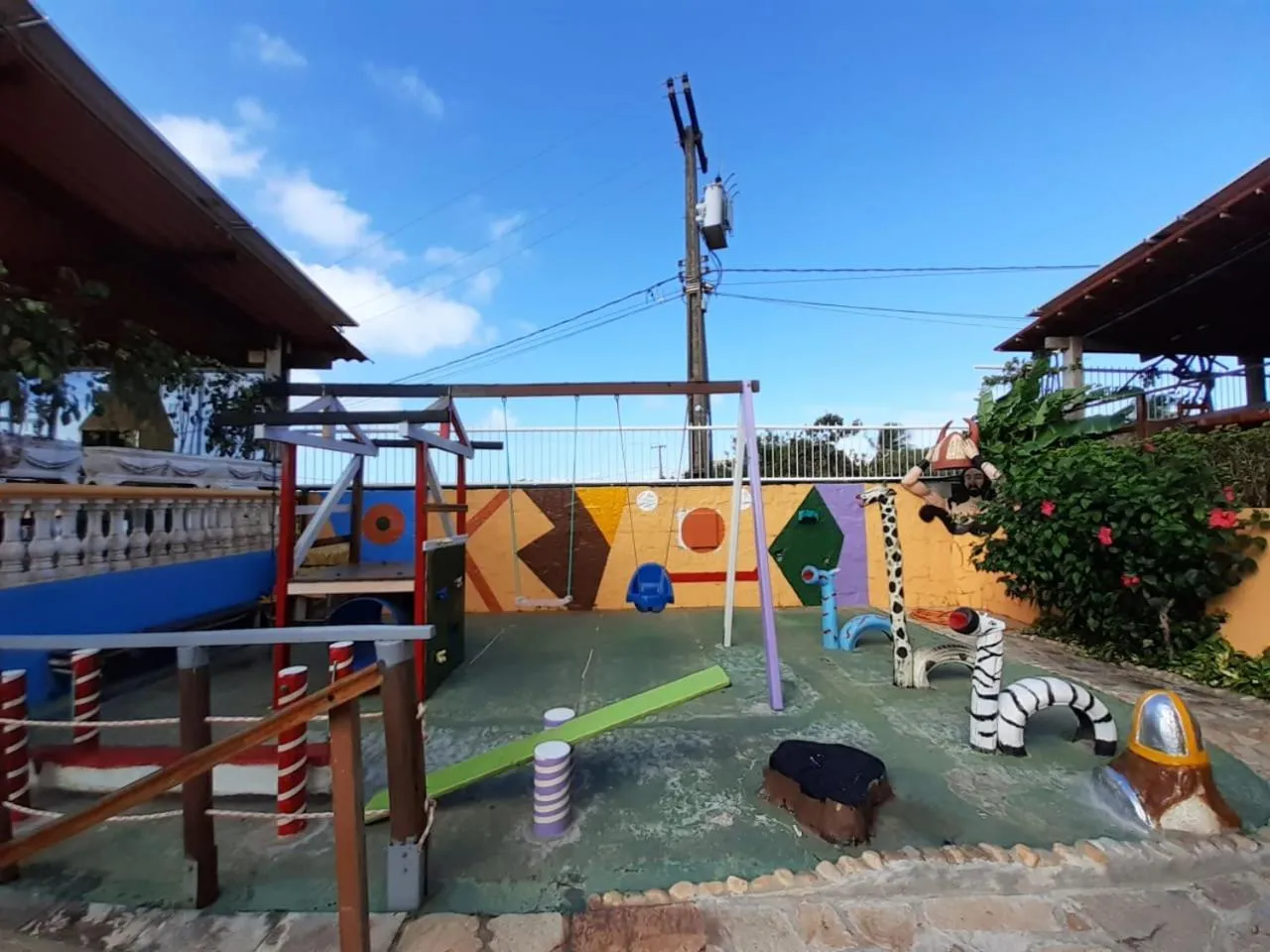 Children play ground in Hotel Pousada Viking