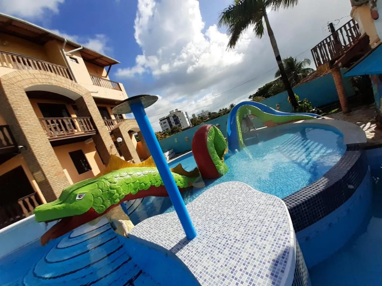 Swimming pool in Hotel Pousada Viking