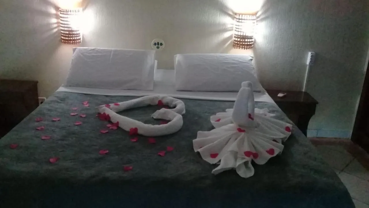 Landmark view, Bed in Hotel Pousada Viking