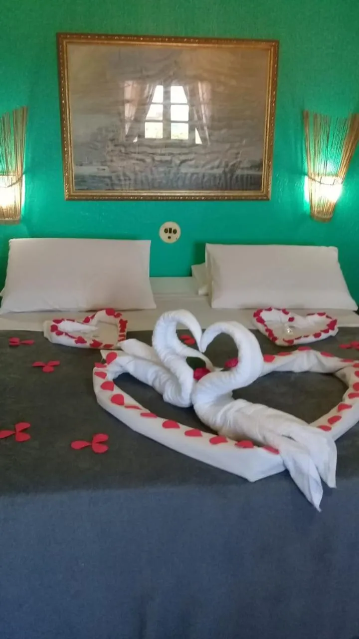 Bed in Hotel Pousada Viking