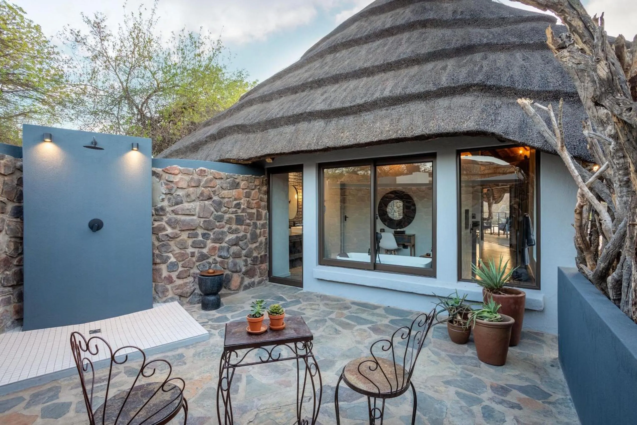 Shower in Tuningi Safari Lodge