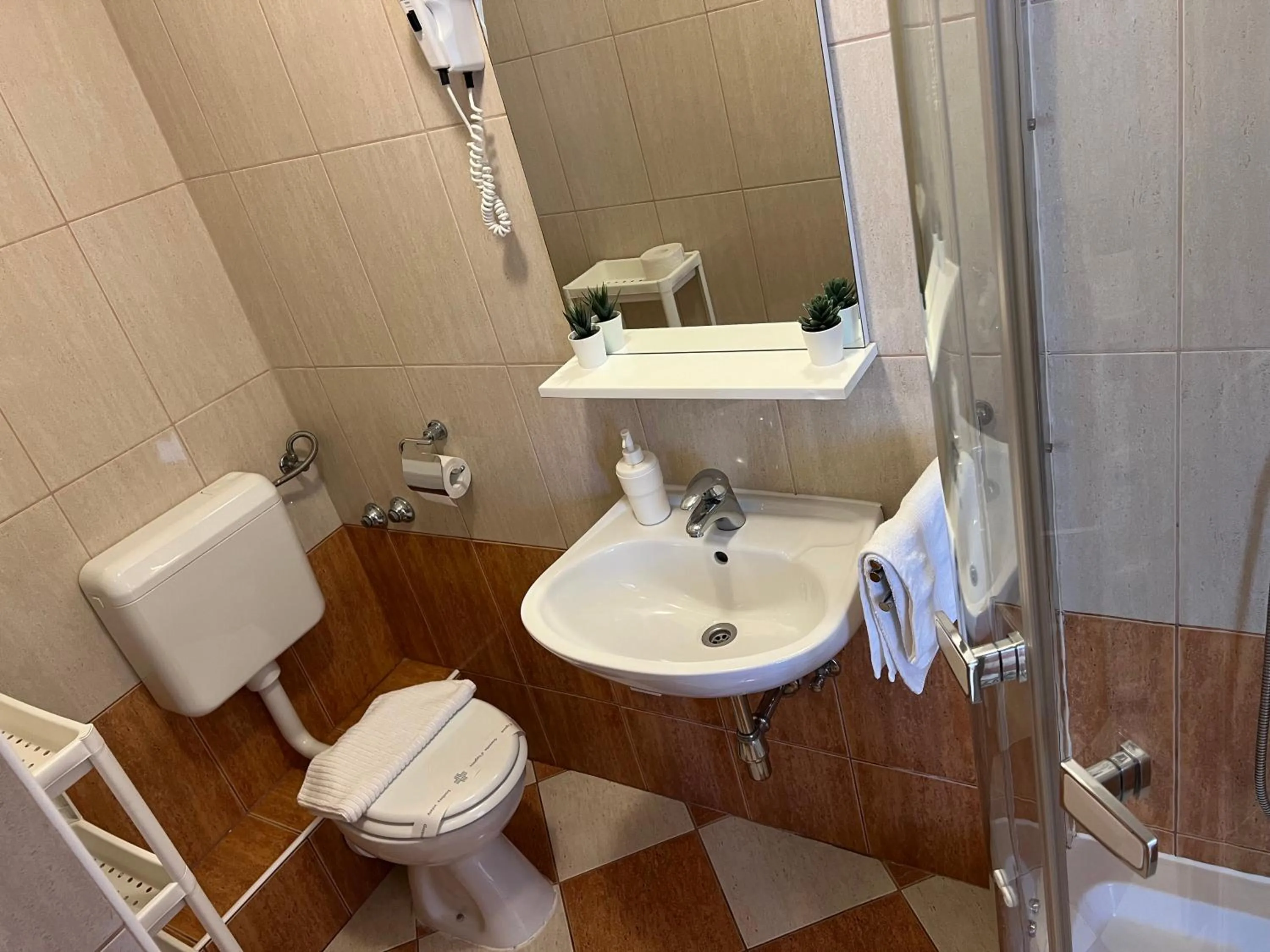 Shower in Apartments and Rooms Katija & Egon