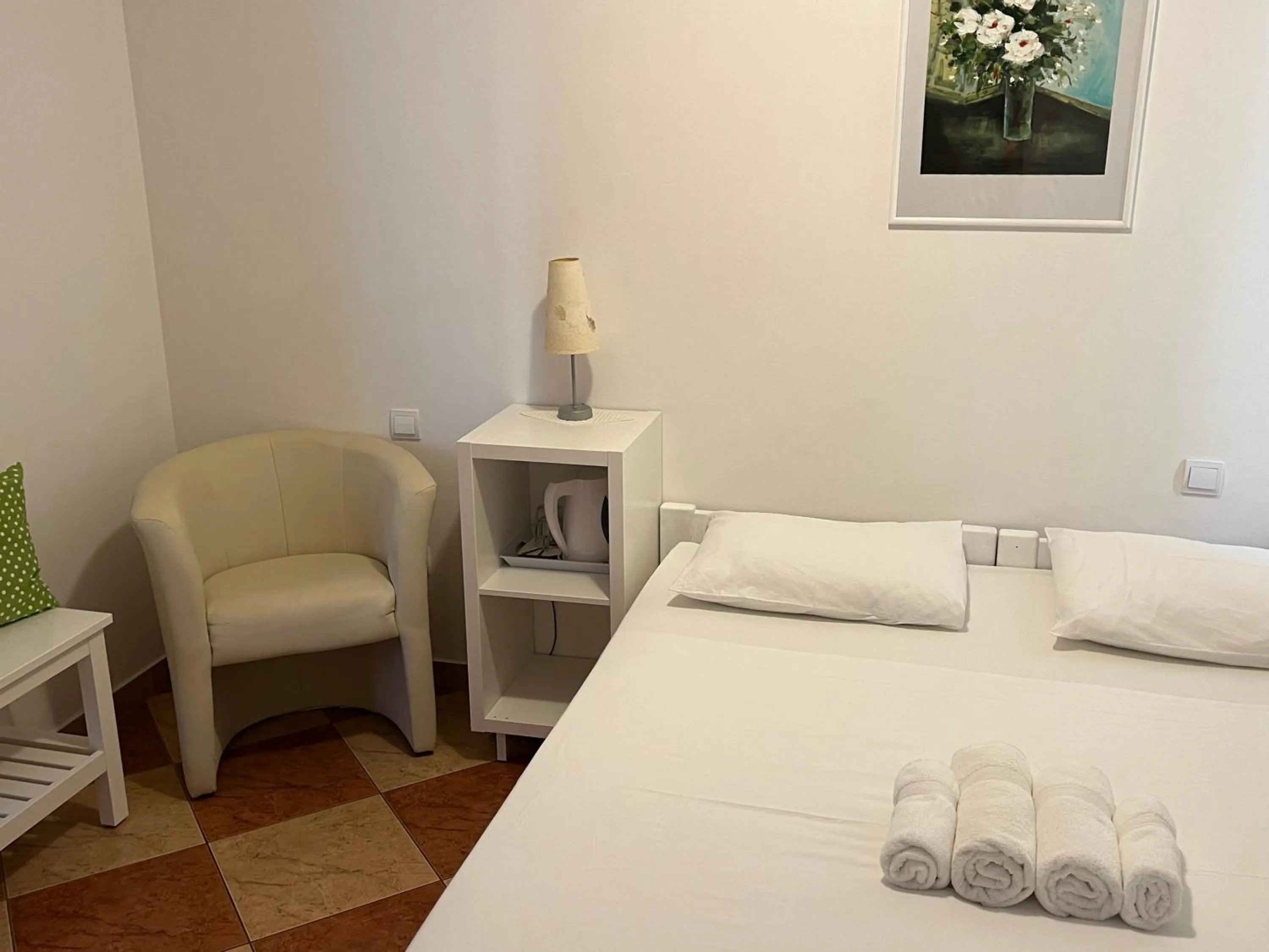 Bed in Apartments and Rooms Katija & Egon