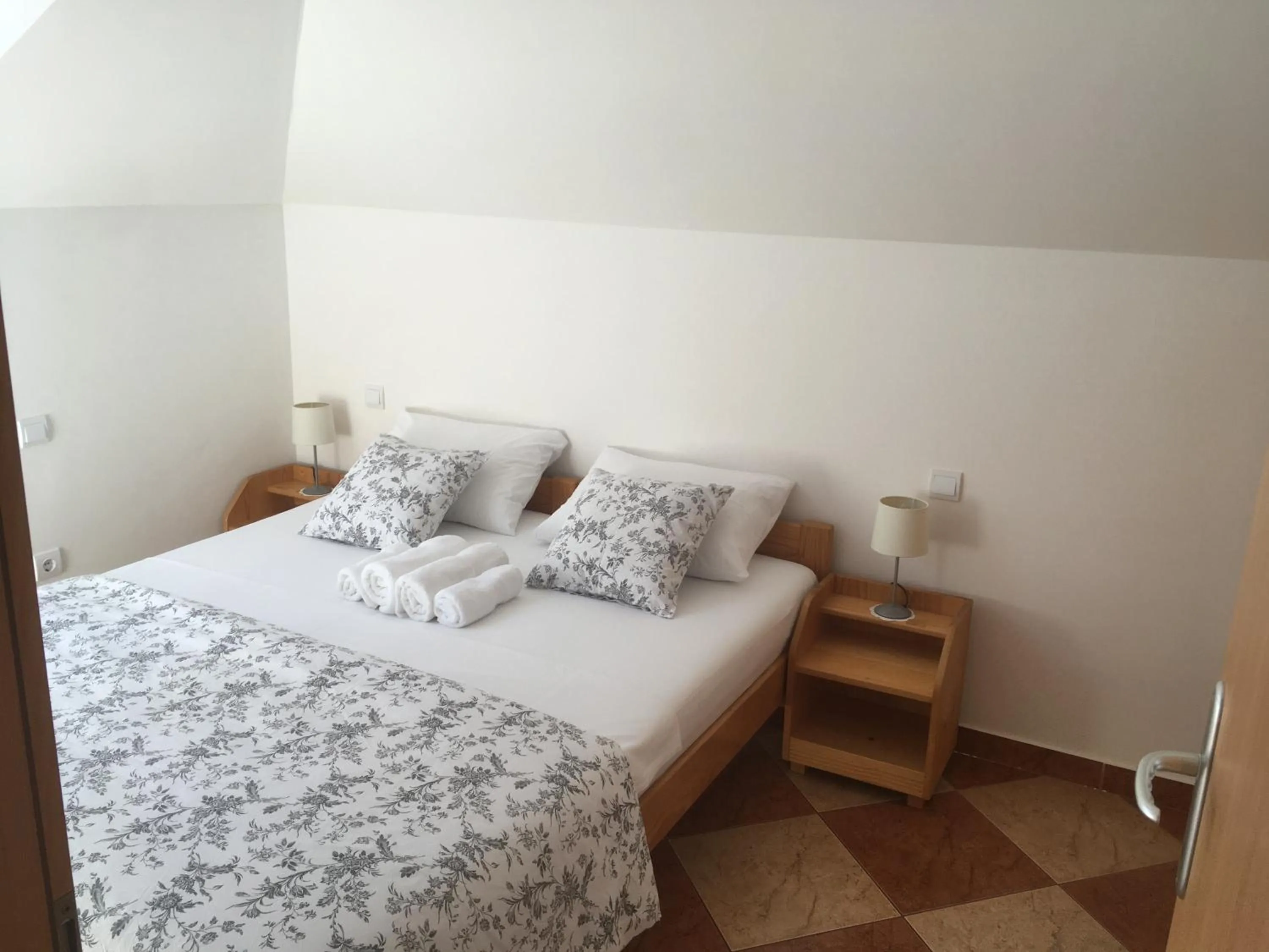 Bed in Apartments and Rooms Katija & Egon