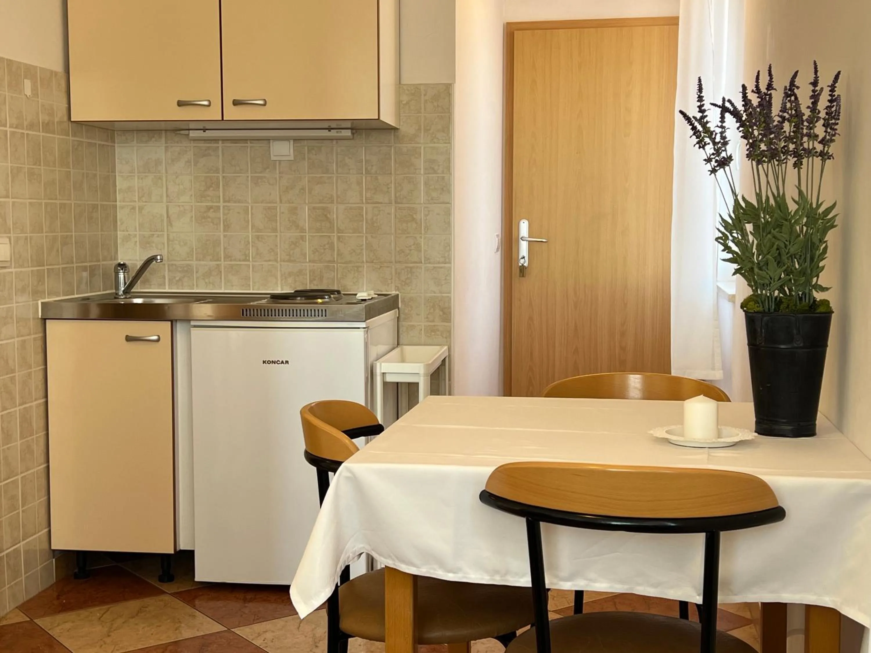 Kitchen or kitchenette in Apartments and Rooms Katija & Egon