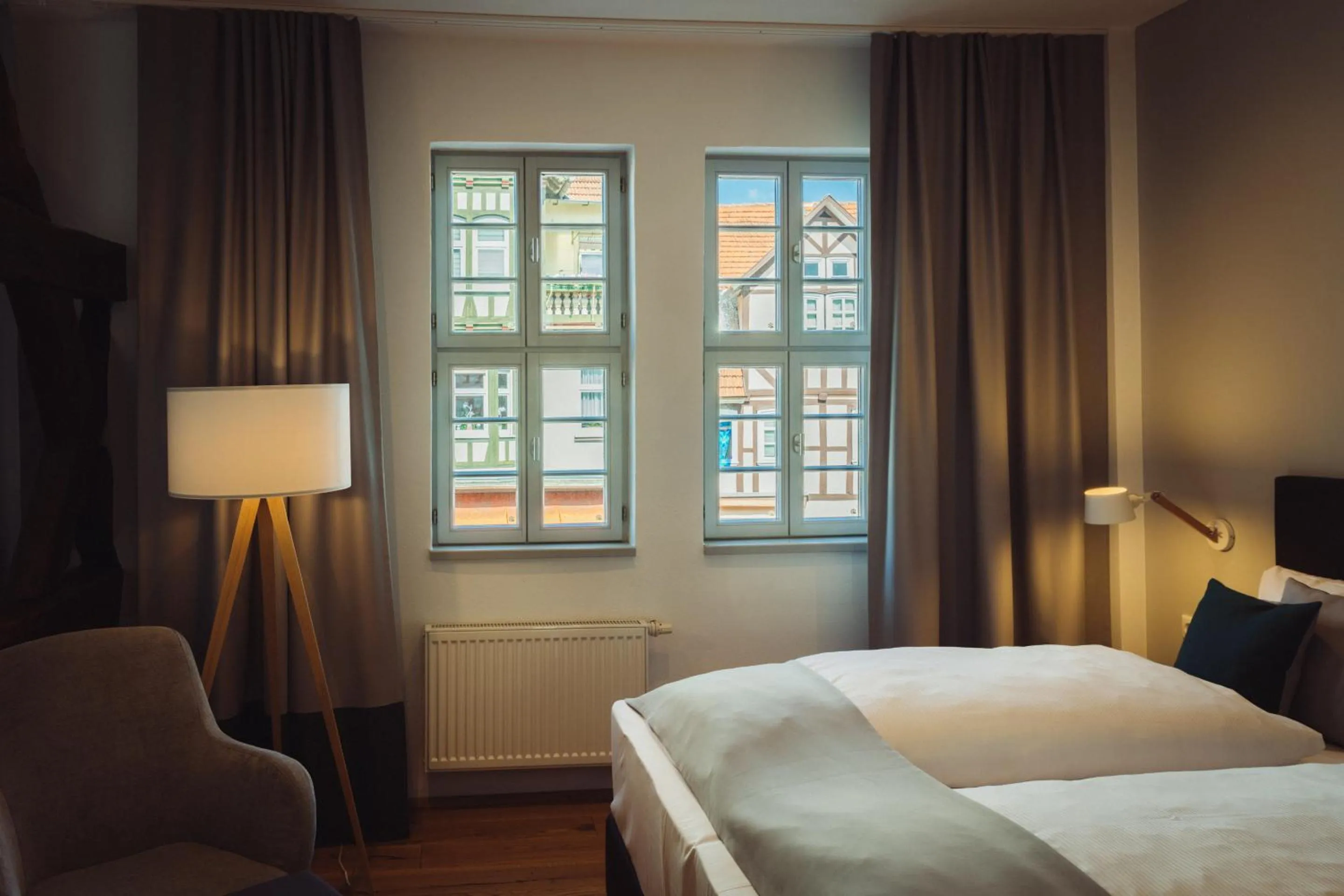 Bedroom, Bed in Hotel Zum Schwan Wanfried