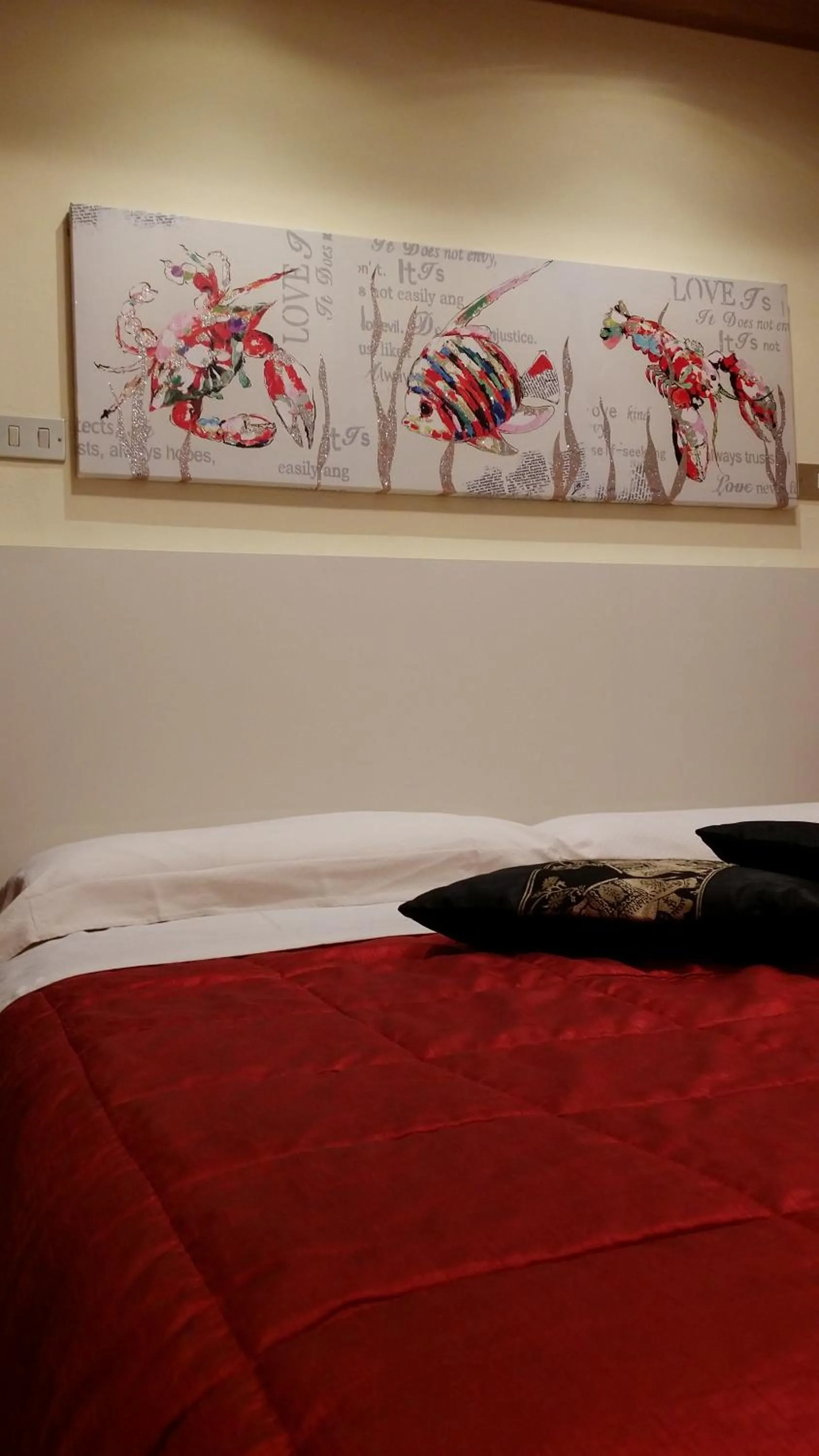 Decorative detail, Bed in Hotel Deborah