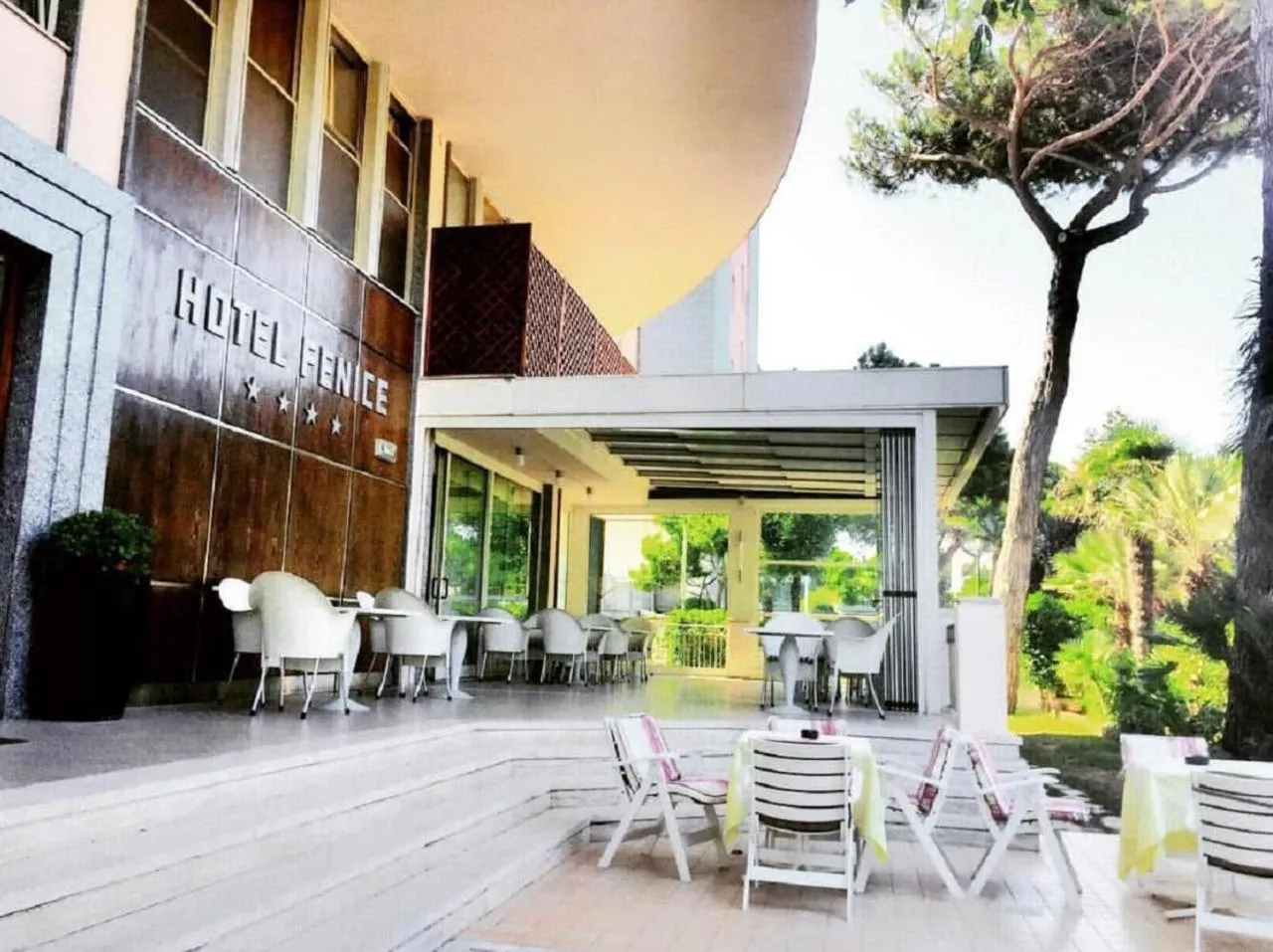 Patio in Hotel Fenice Gluten Free