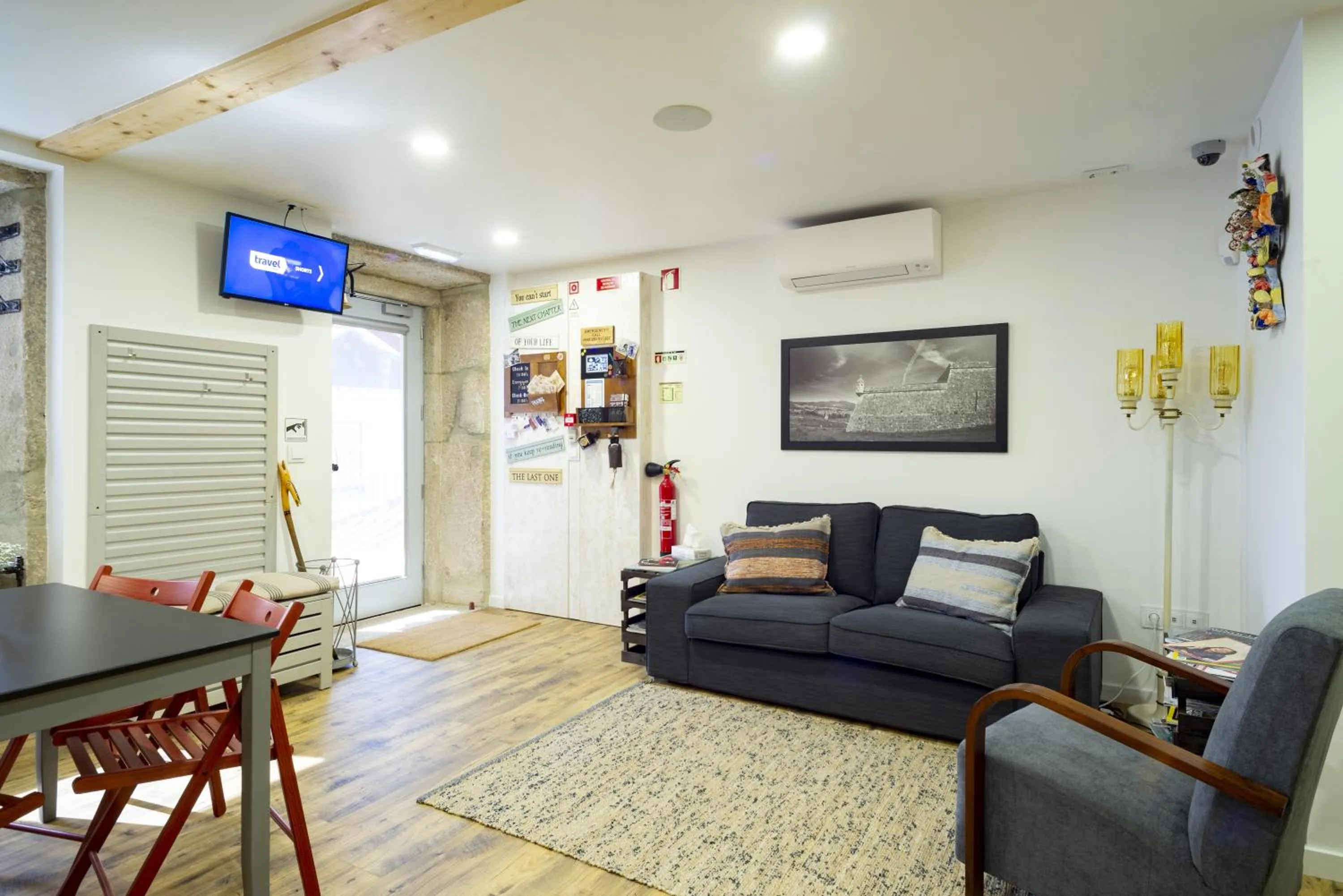 Living room in Hostel Bulwark