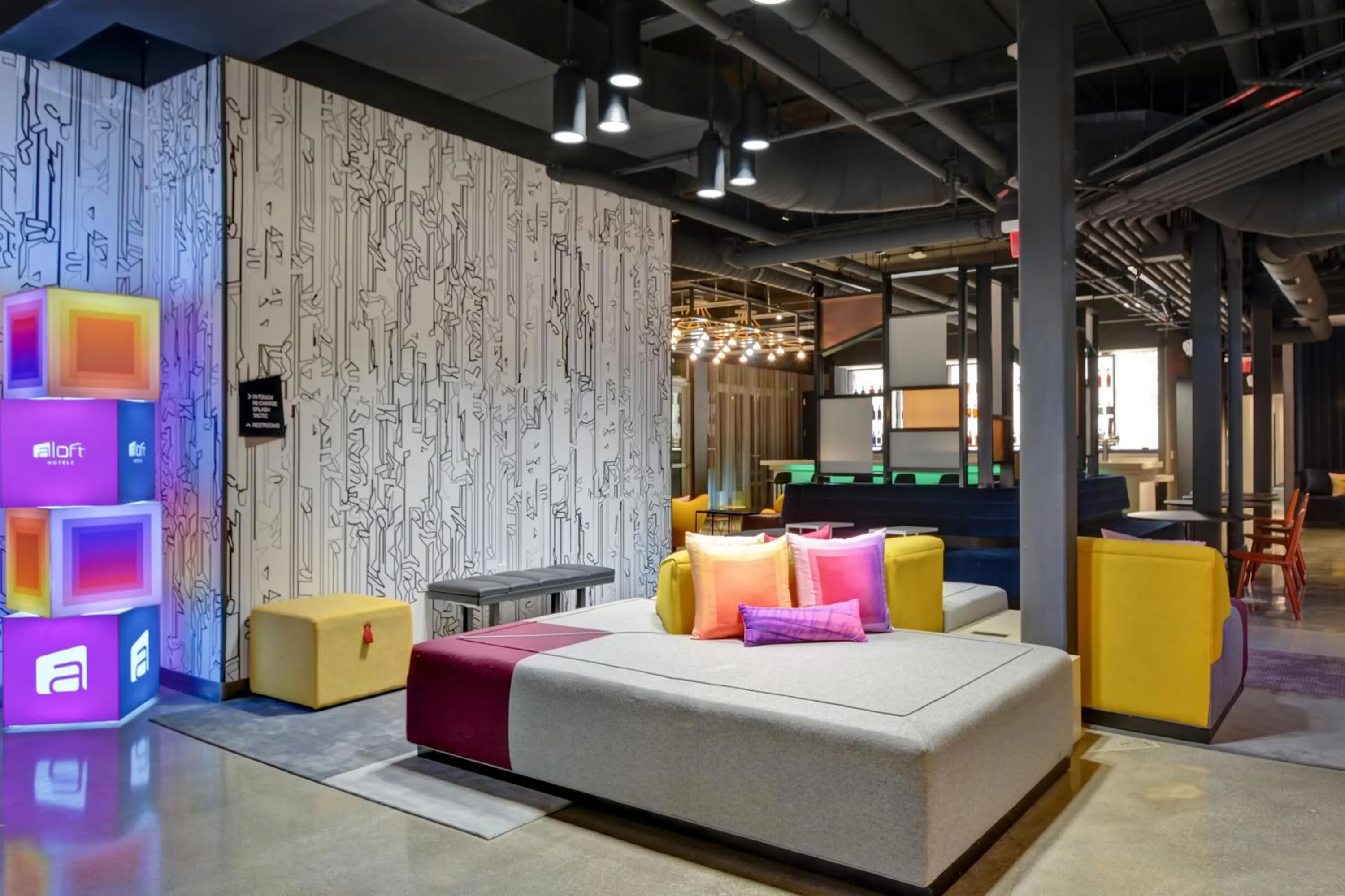 Lobby or reception, Bed in Aloft Secaucus Meadowlands
