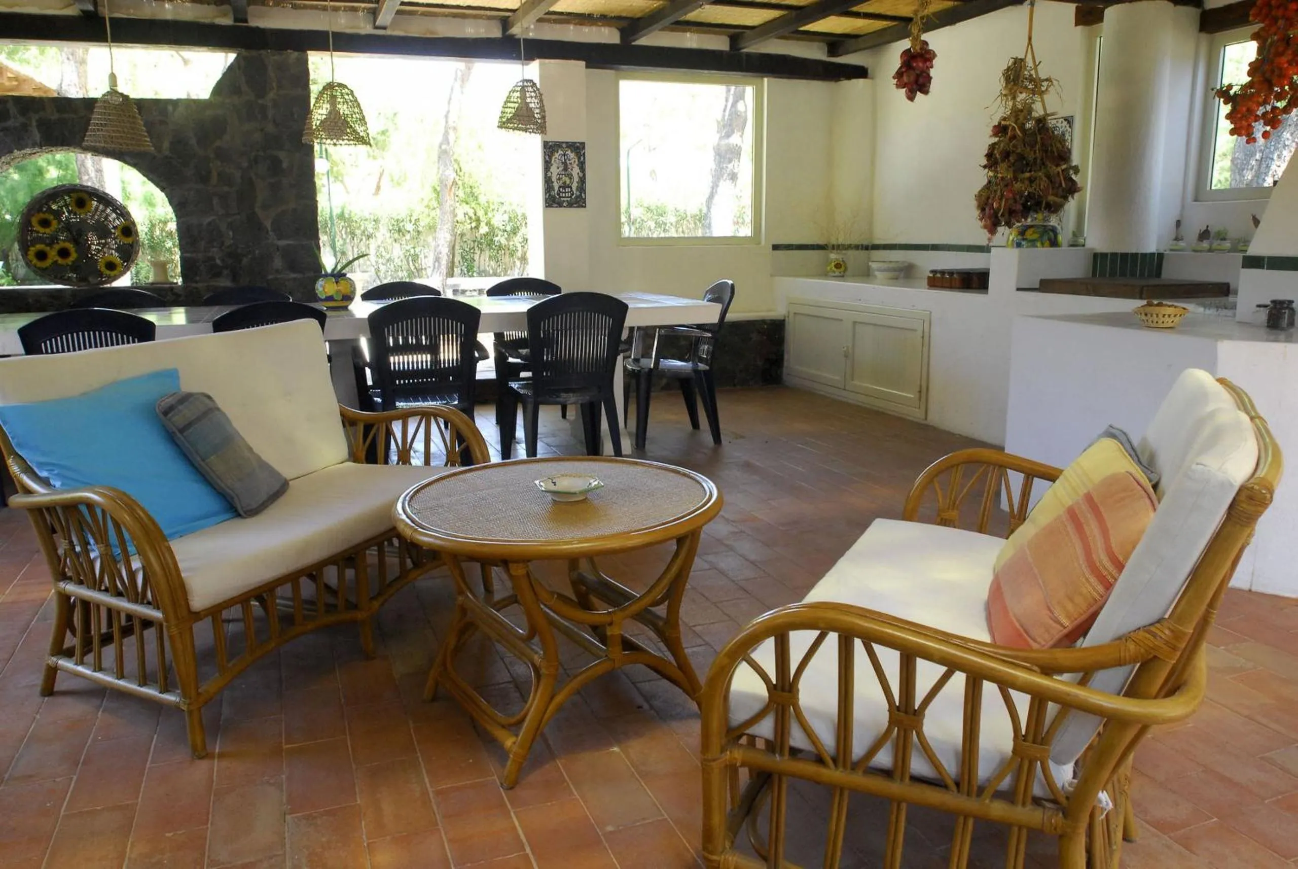 Living room in Villa Saracina