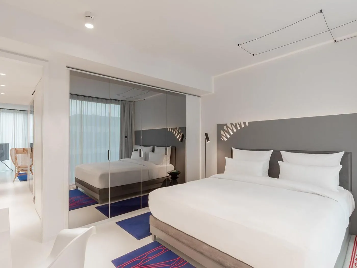 Bed in KPM Hotel & Residences Berlin, a Member of Design Hotels