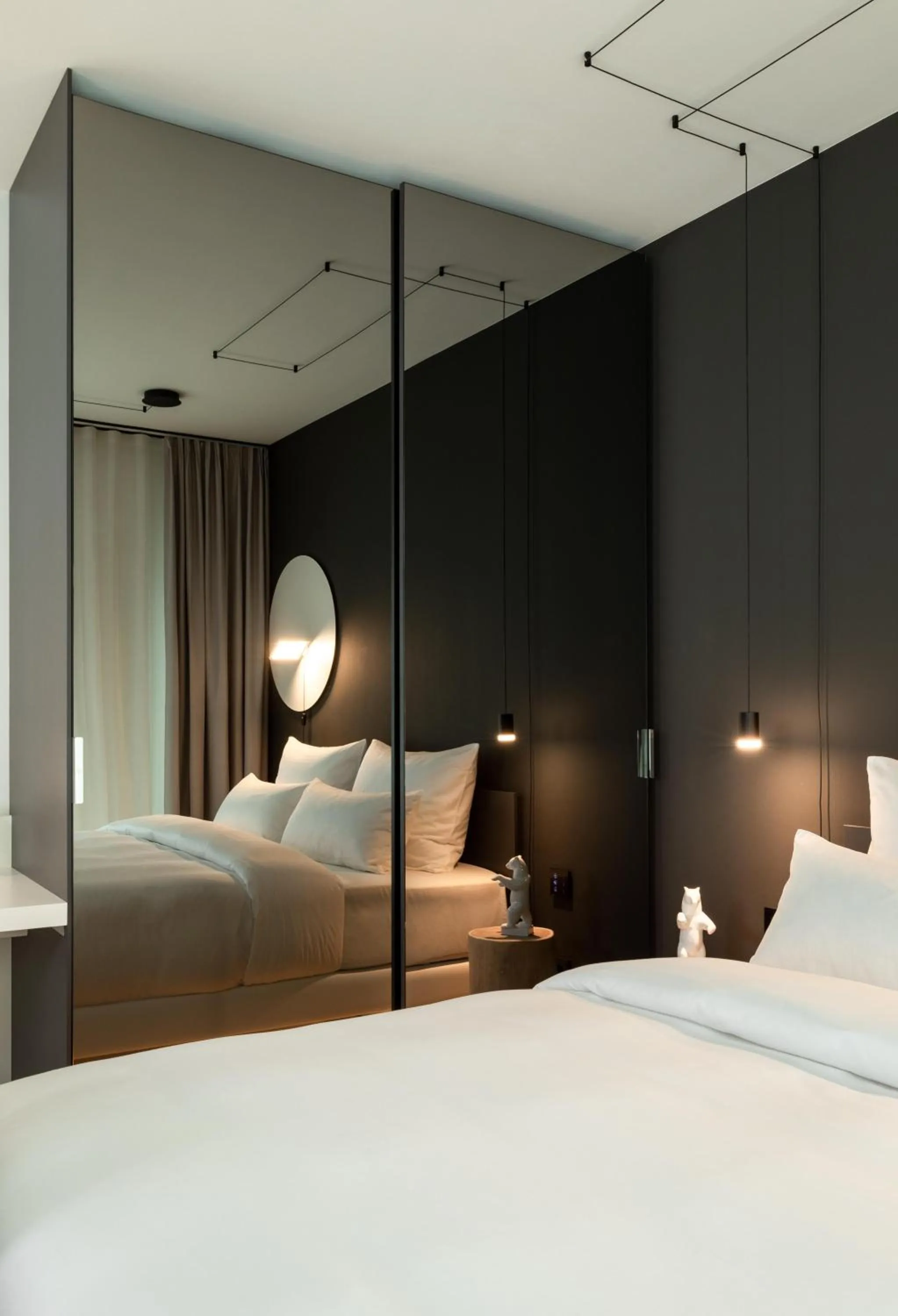 Bed in KPM Hotel & Residences Berlin, a Member of Design Hotels