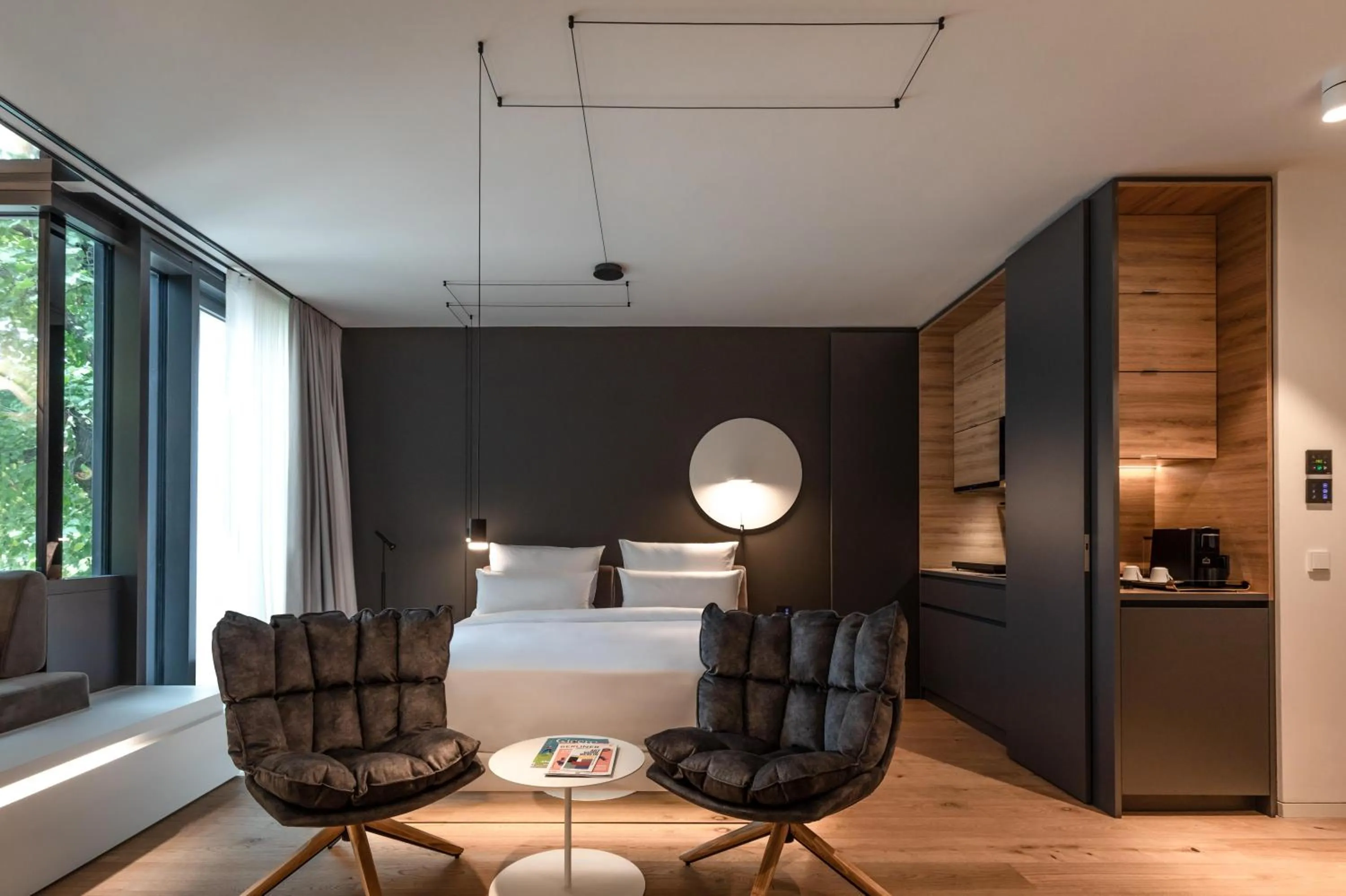 Bed in KPM Hotel & Residences Berlin, a Member of Design Hotels