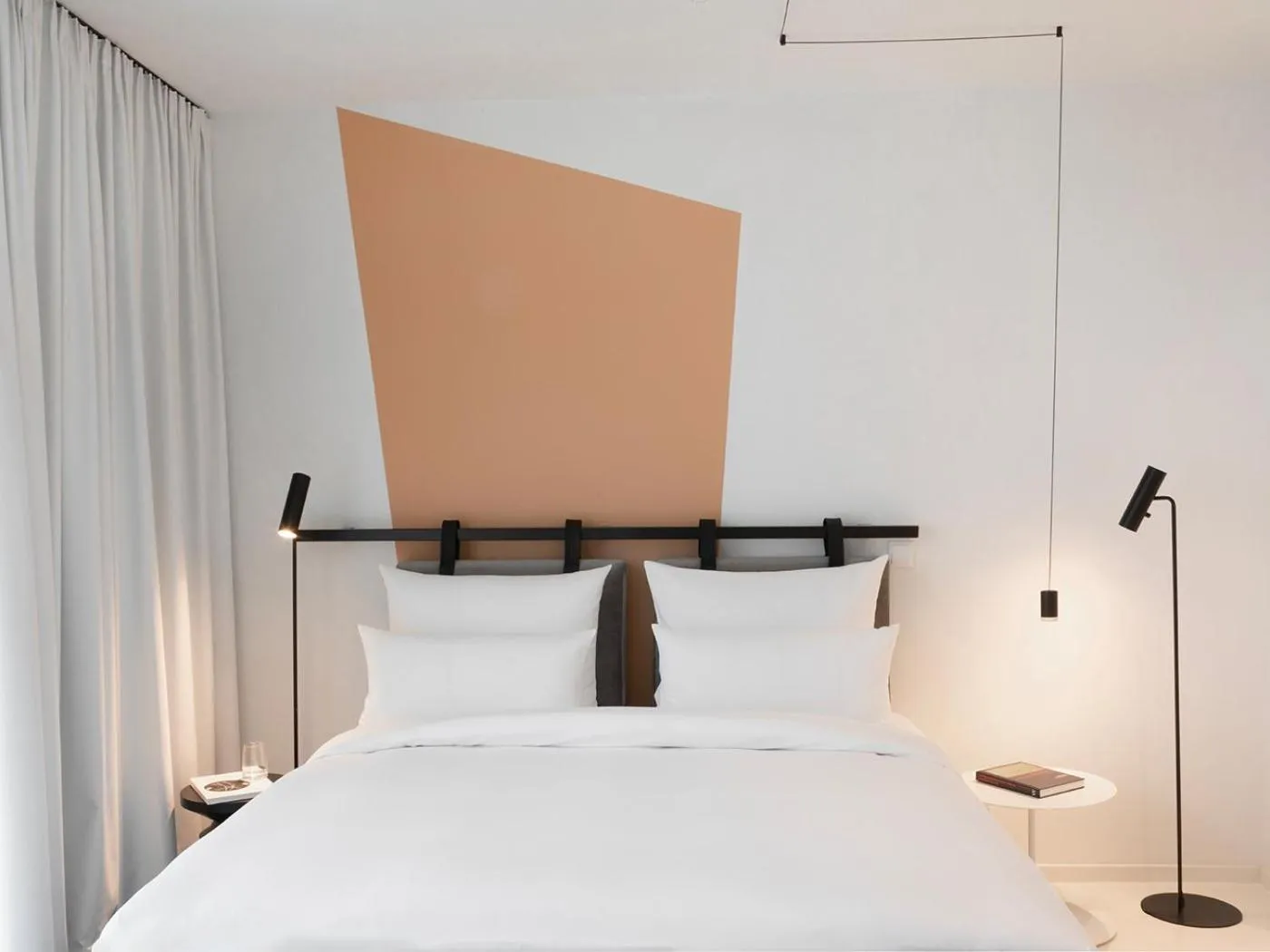 Bed in KPM Hotel & Residences Berlin, a Member of Design Hotels