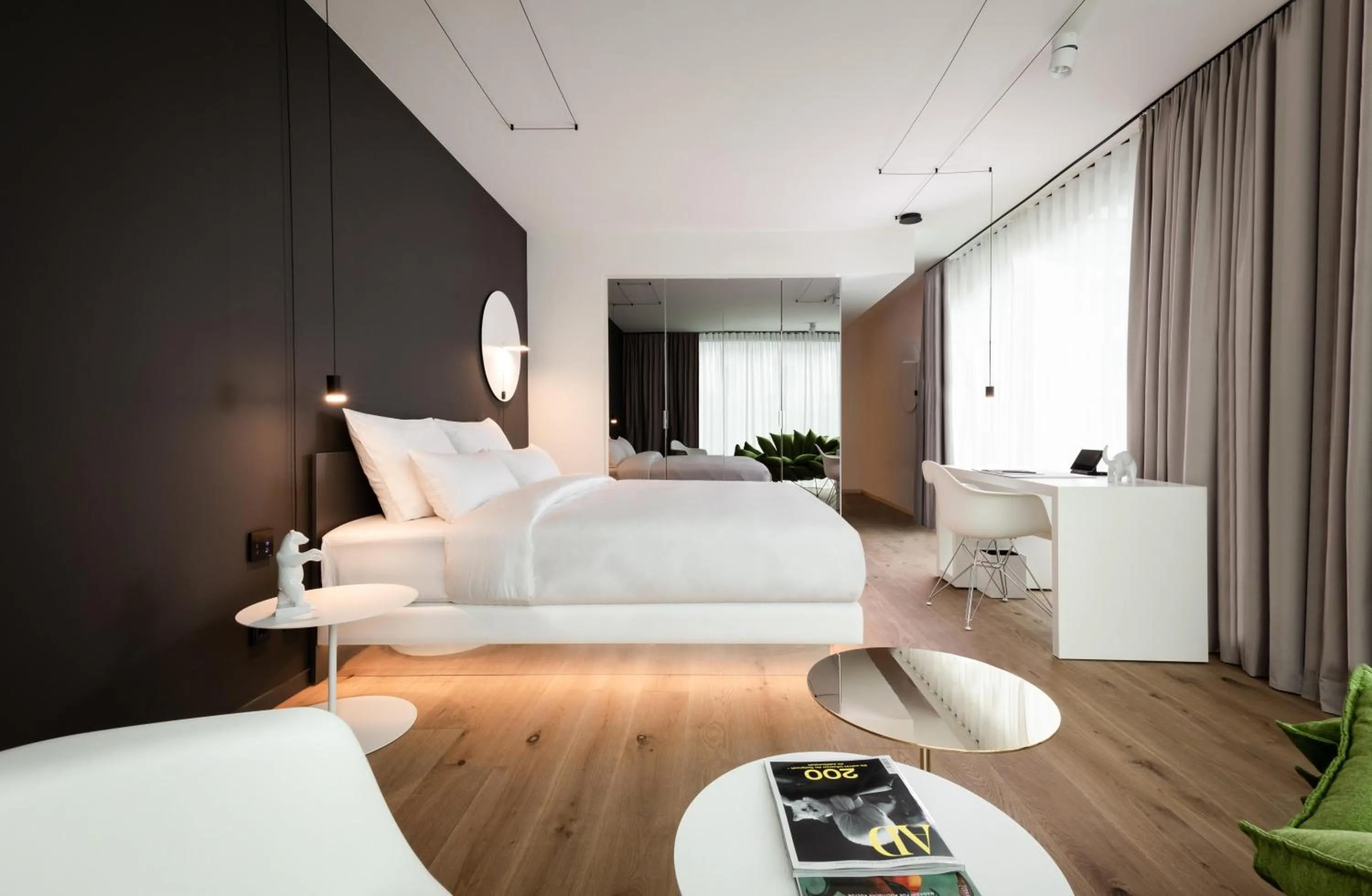 Bed in KPM Hotel & Residences Berlin, a Member of Design Hotels