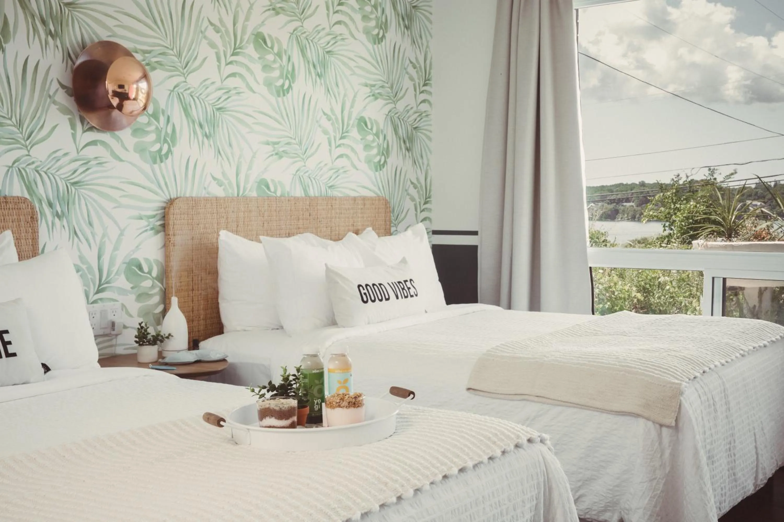 Bed in The June Motel, Prince Edward County