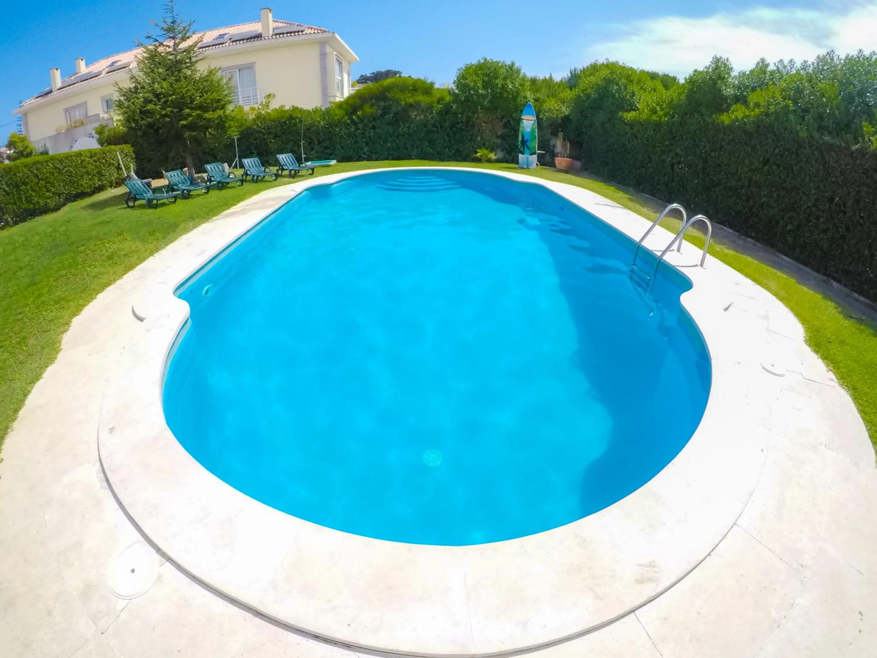 Swimming pool in Carcavelos Surf Hostel and Surf Camp