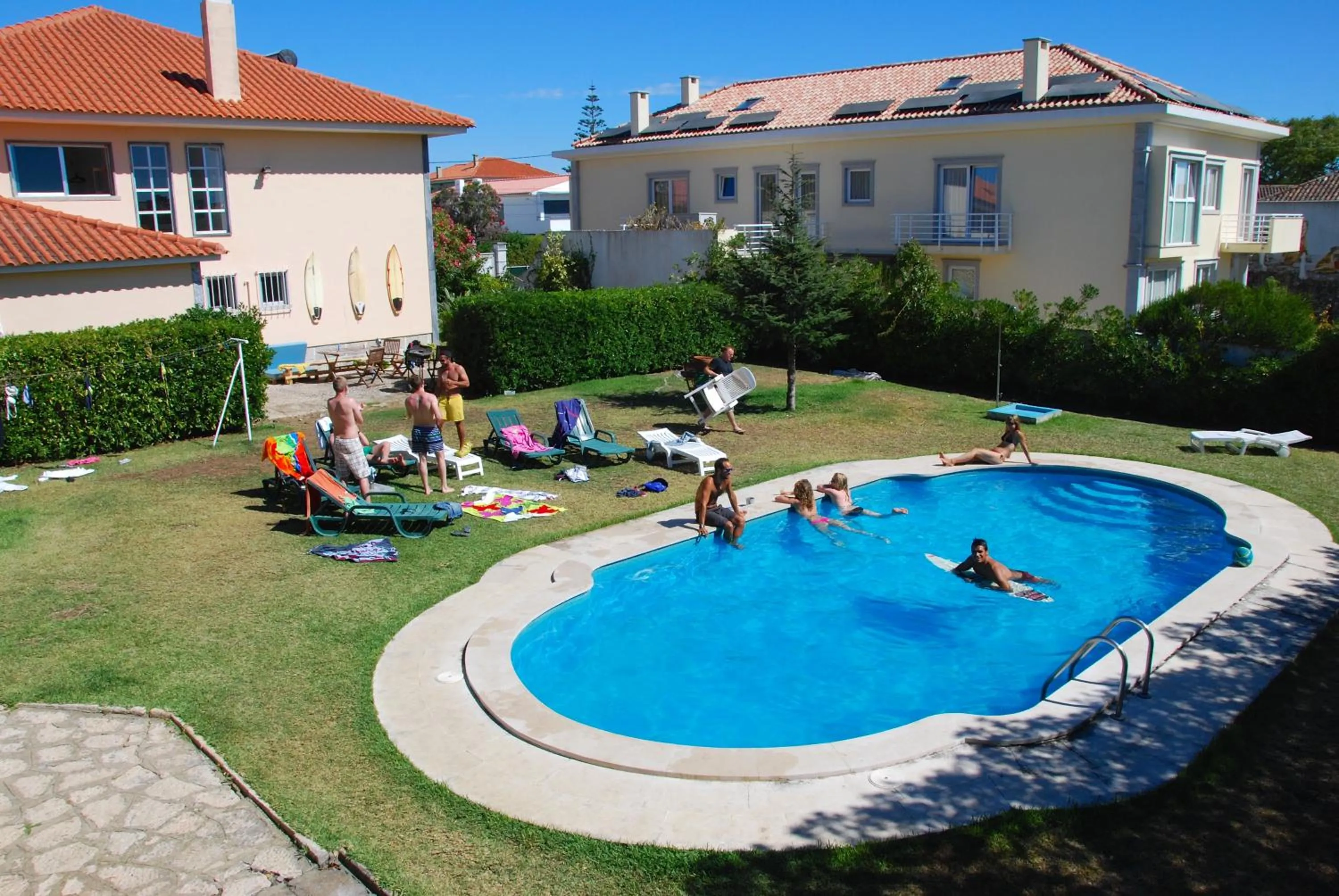 Swimming pool in Carcavelos Surf Hostel and Surf Camp