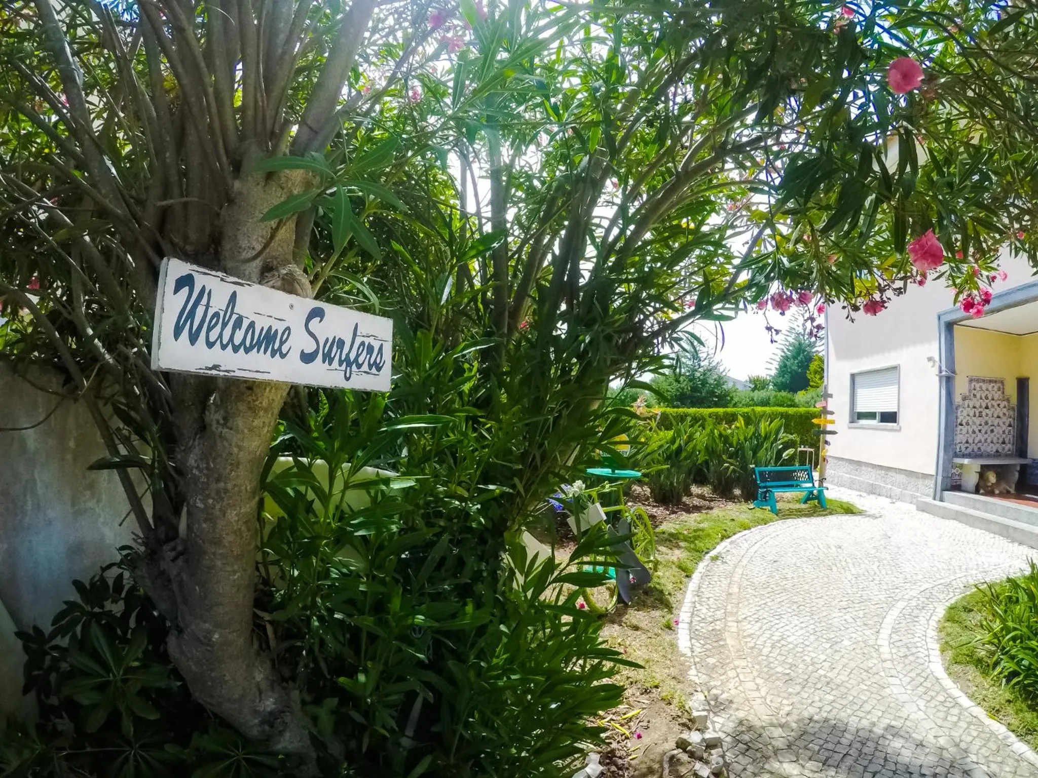 Garden in Carcavelos Surf Hostel and Surf Camp