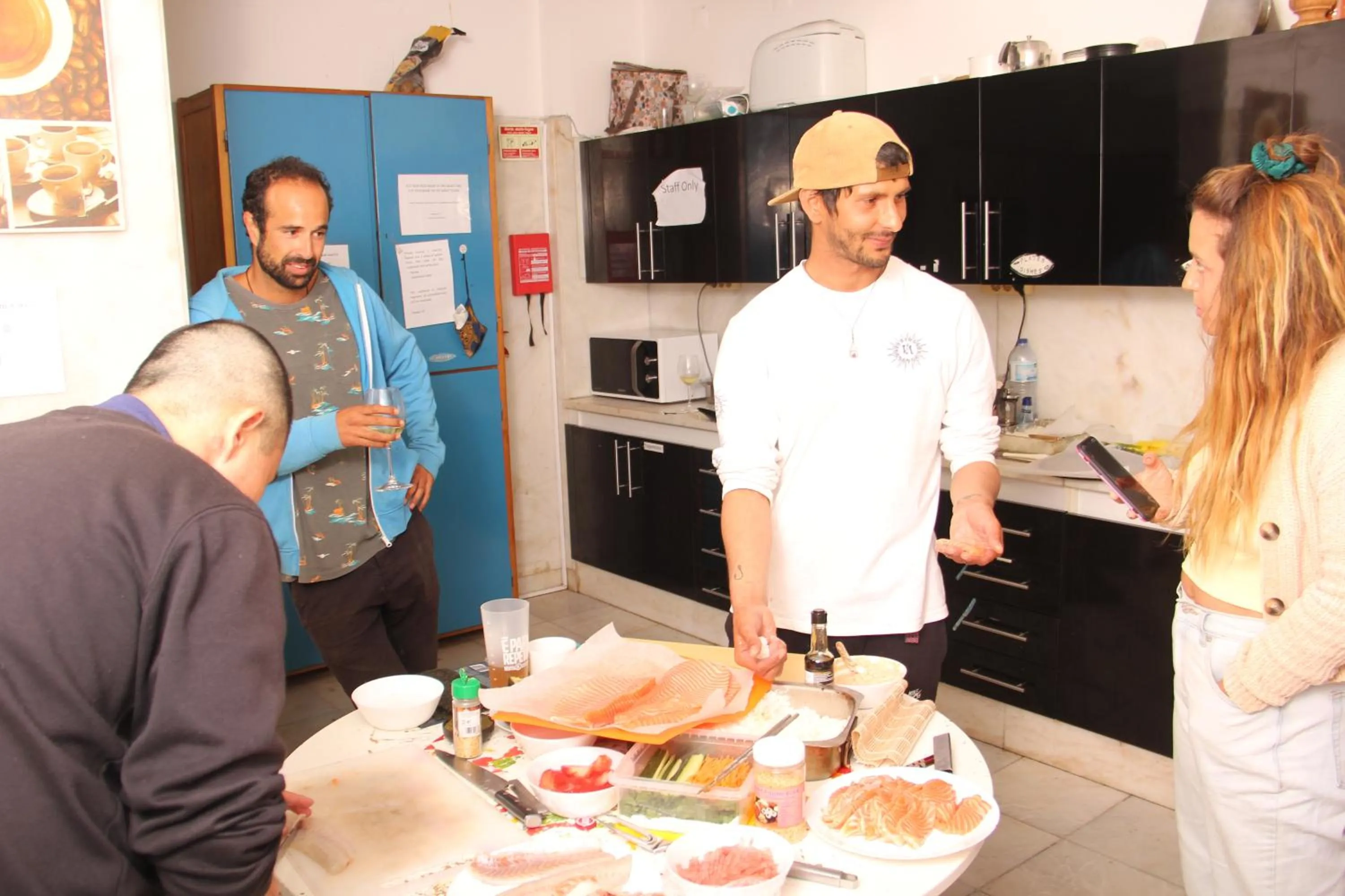 People in Carcavelos Surf Hostel and Surf Camp