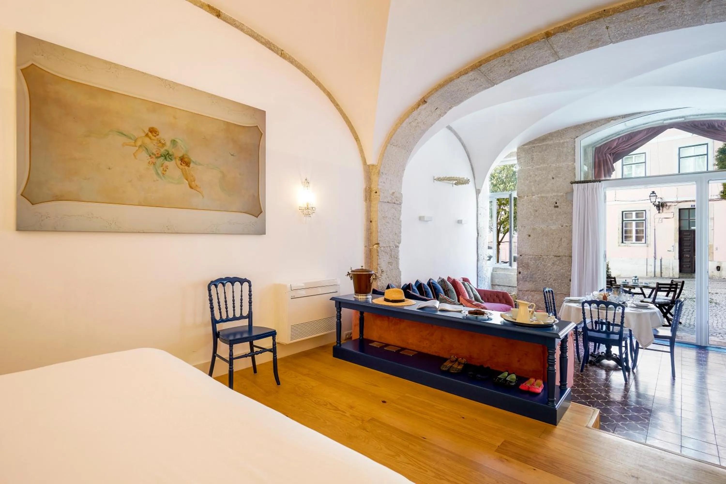 Patio, Bed in Residentas Apostolos