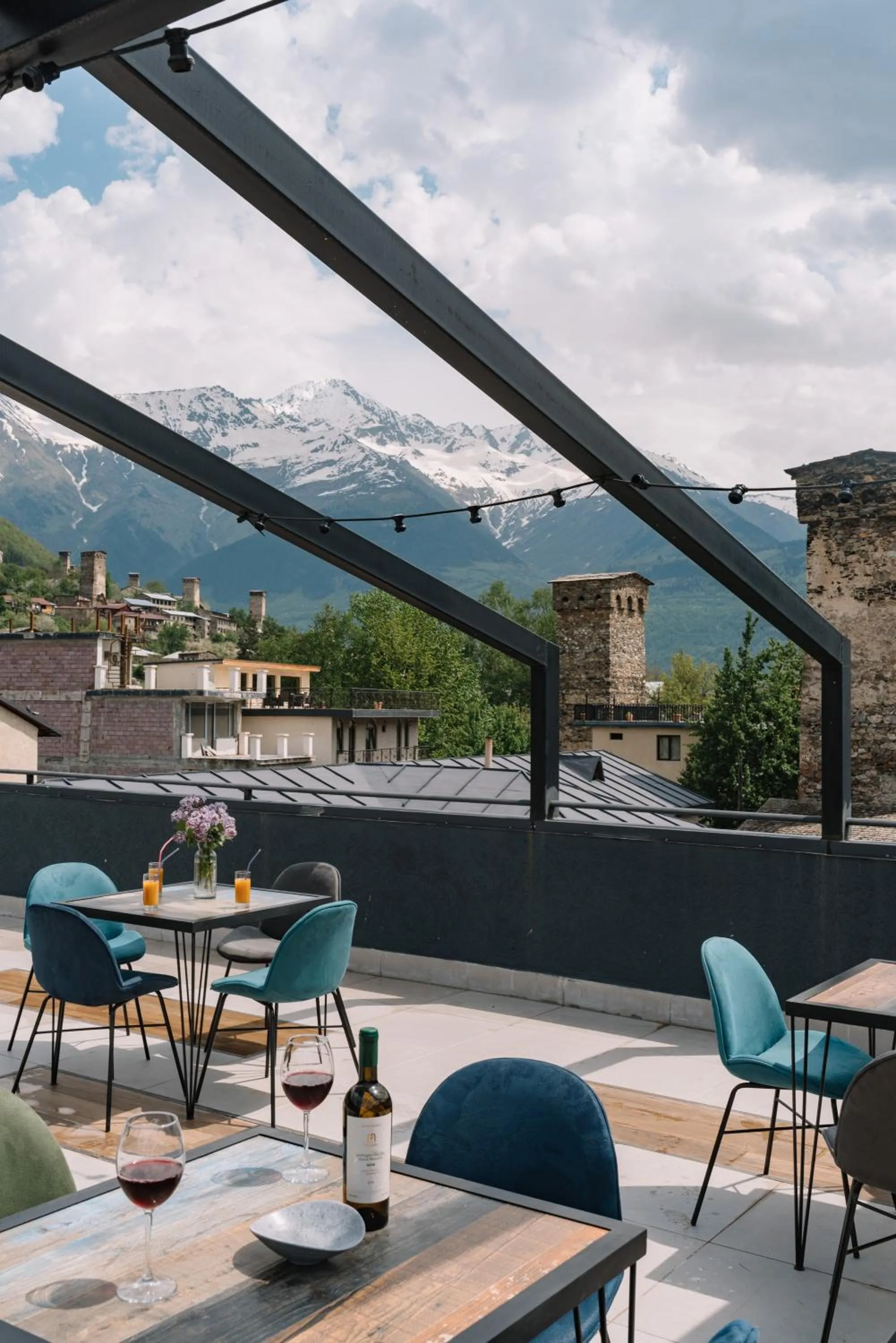 Patio in Hotel Posta
