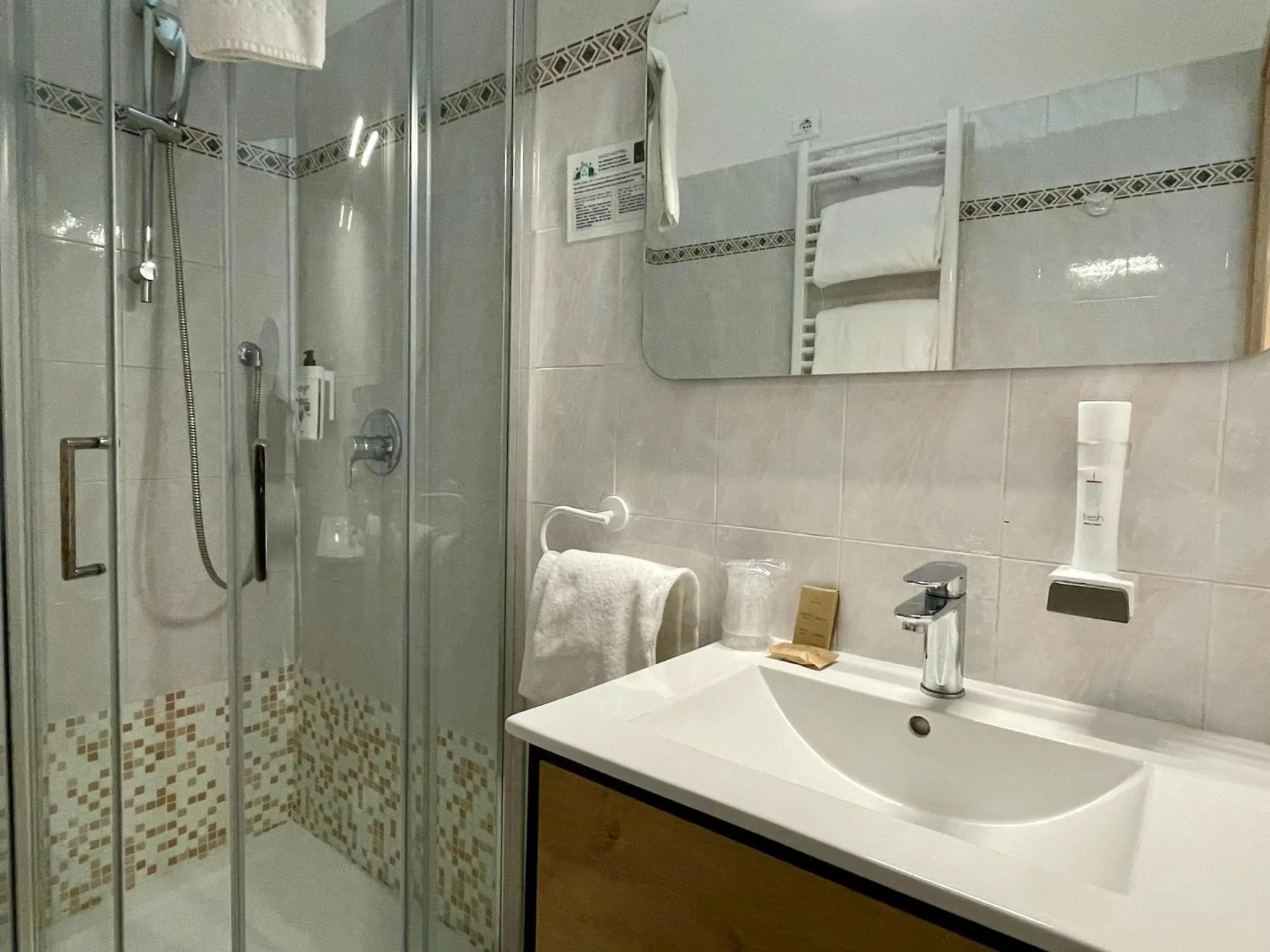 Shower in B City Hotel