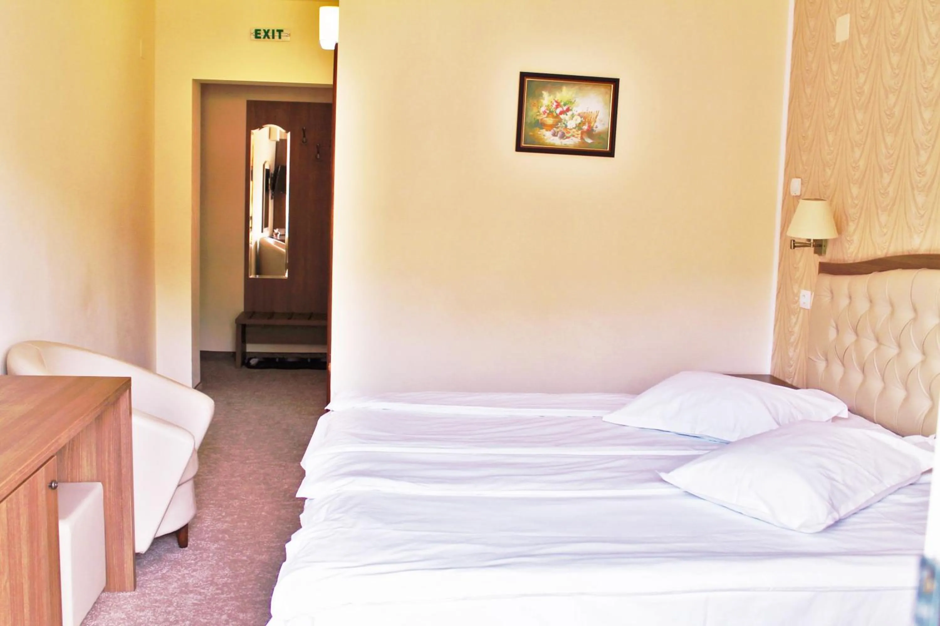 Decorative detail, Bed in Hotel Crisalpin