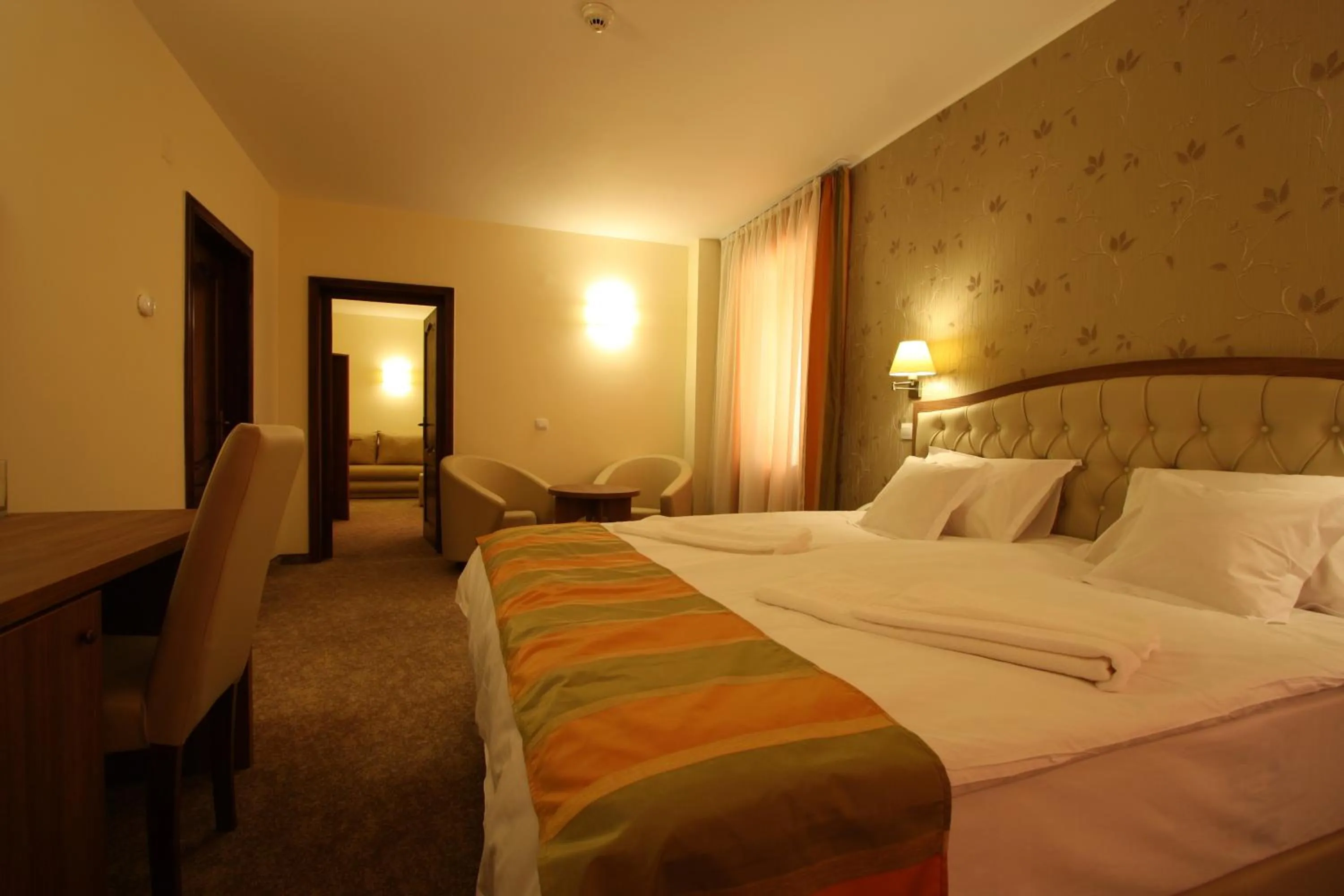 Bed in Hotel Crisalpin