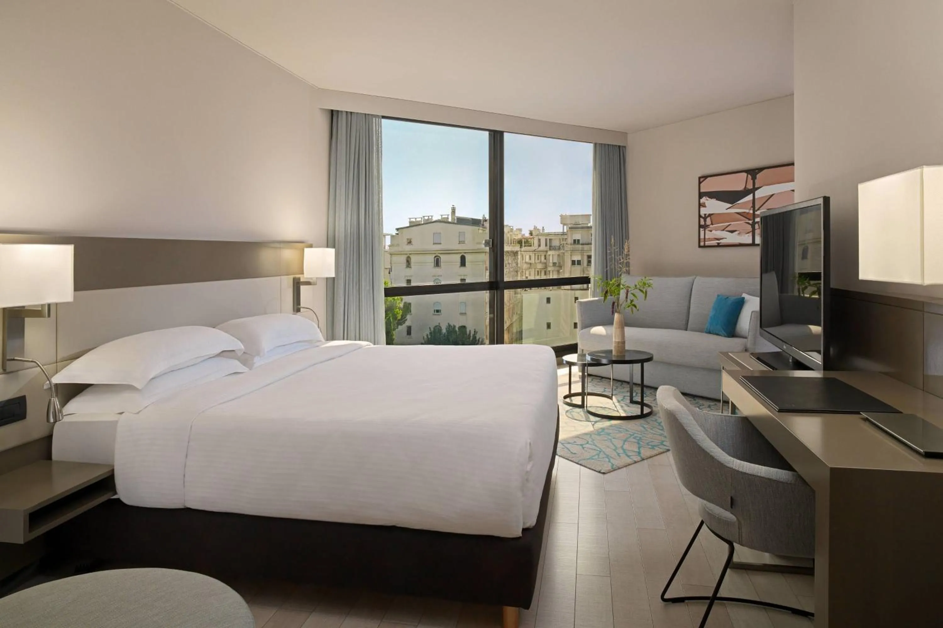 Photo of the whole room, Bed in AC Hotel by Marriott Nice