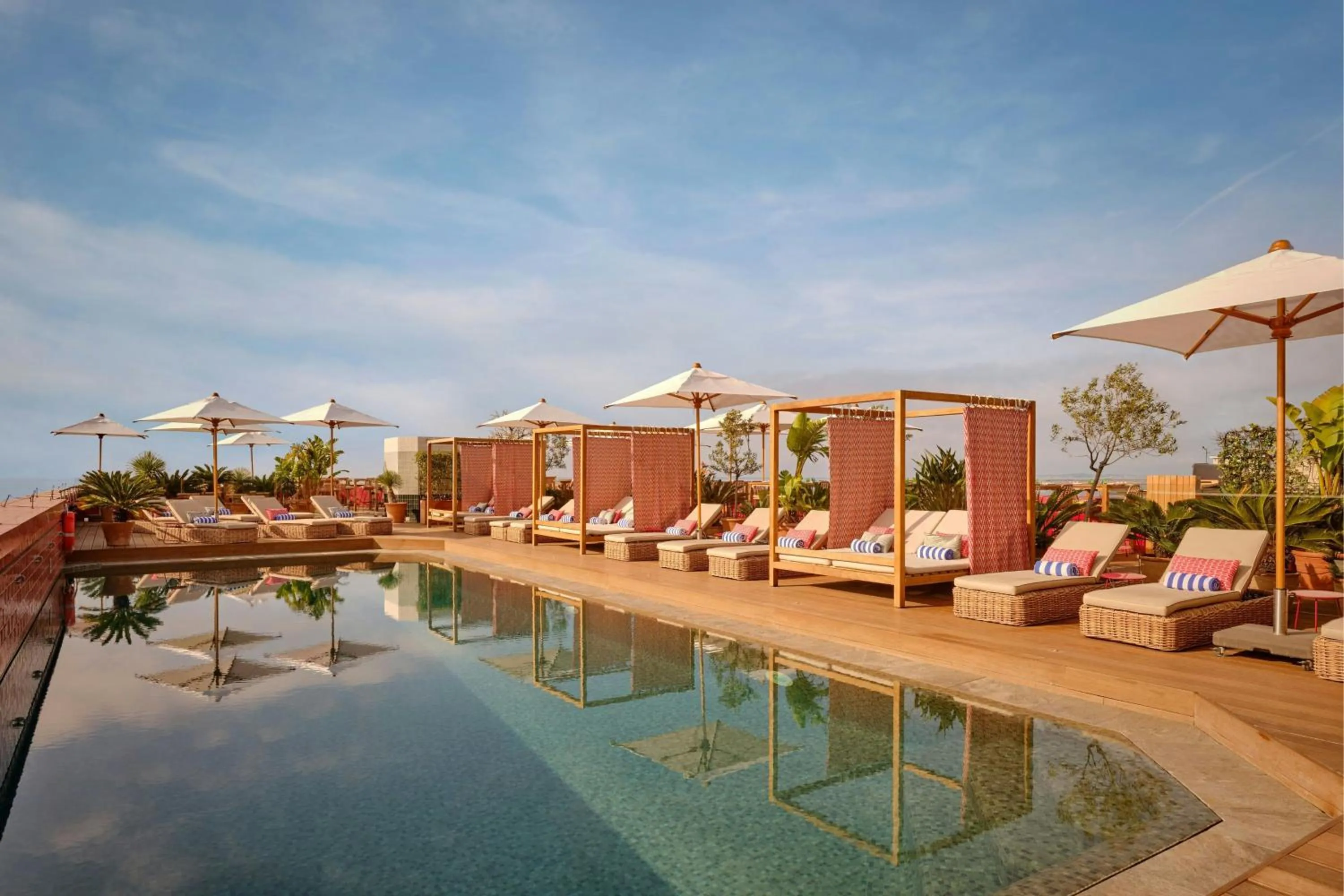 Swimming pool in AC Hotel by Marriott Nice