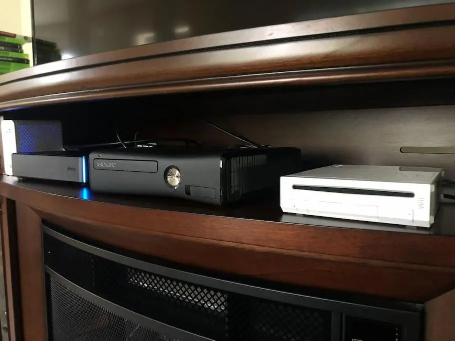 Game Room in Terra House Tacoma - EV Power Station, Crib, Stroller, High Chair