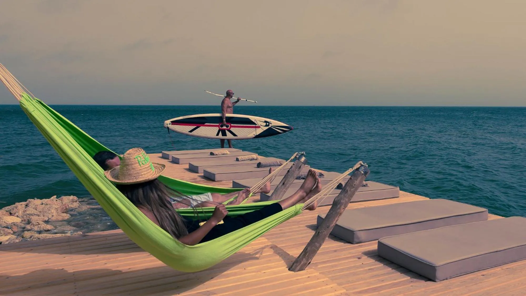 Patio in Palais Rhoul & Spa Dakhla