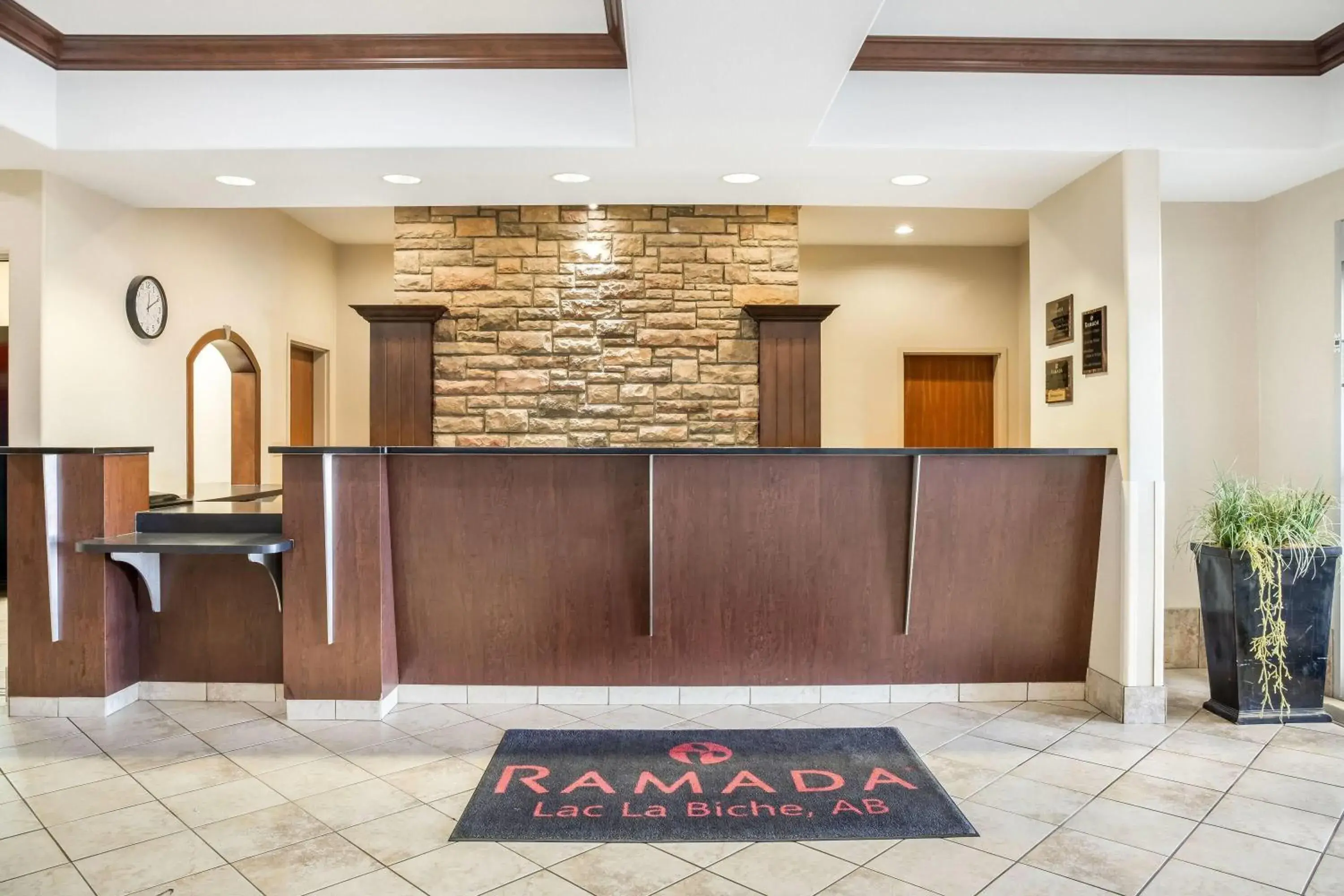 Lobby or reception in Ramada by Wyndham Lac La Biche Lobby or reception in Ramada by Wyndham Lac La Biche